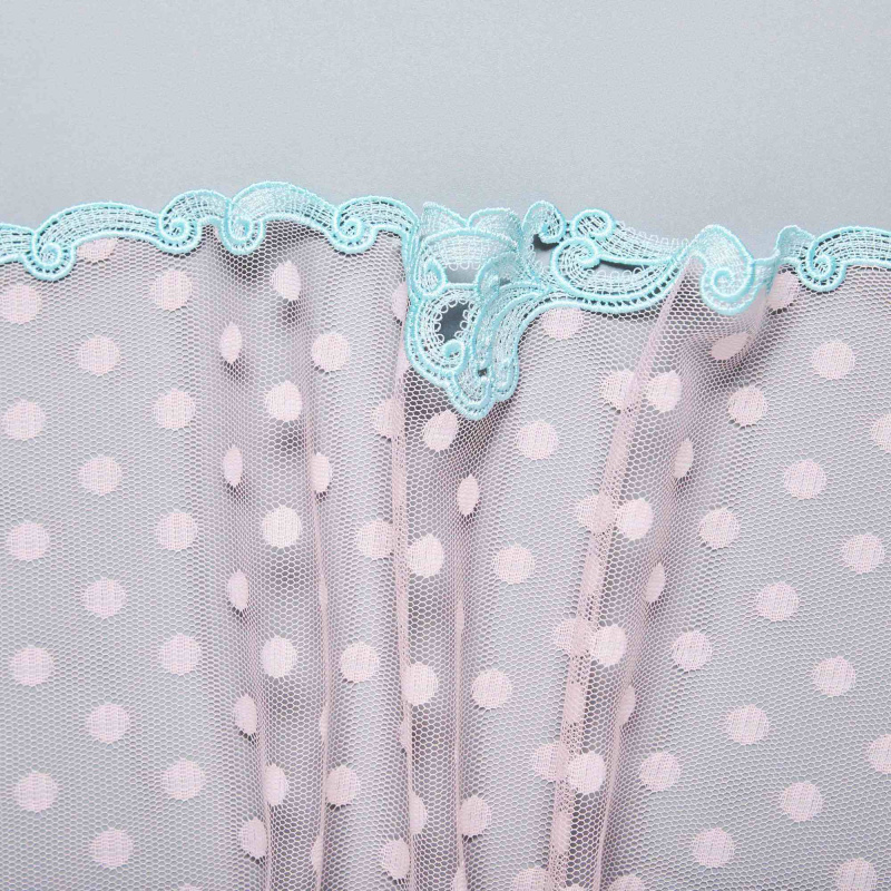 Вышивка на сетке неэластичной HA-30627A (Розовый, Col.A, БП)