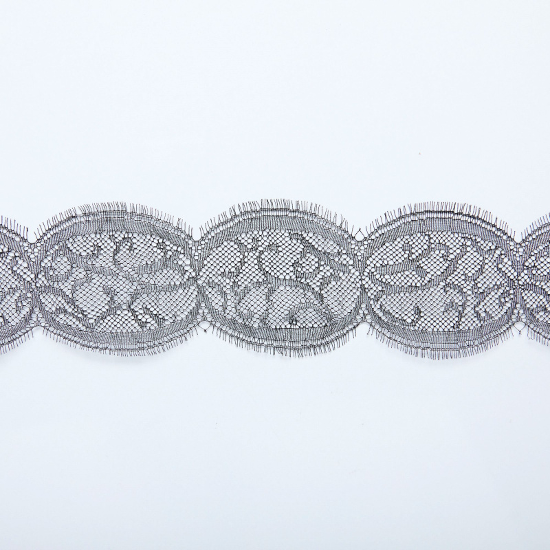 Кружево Неэластичное Узкое 390577 (Черный, noir, БП)