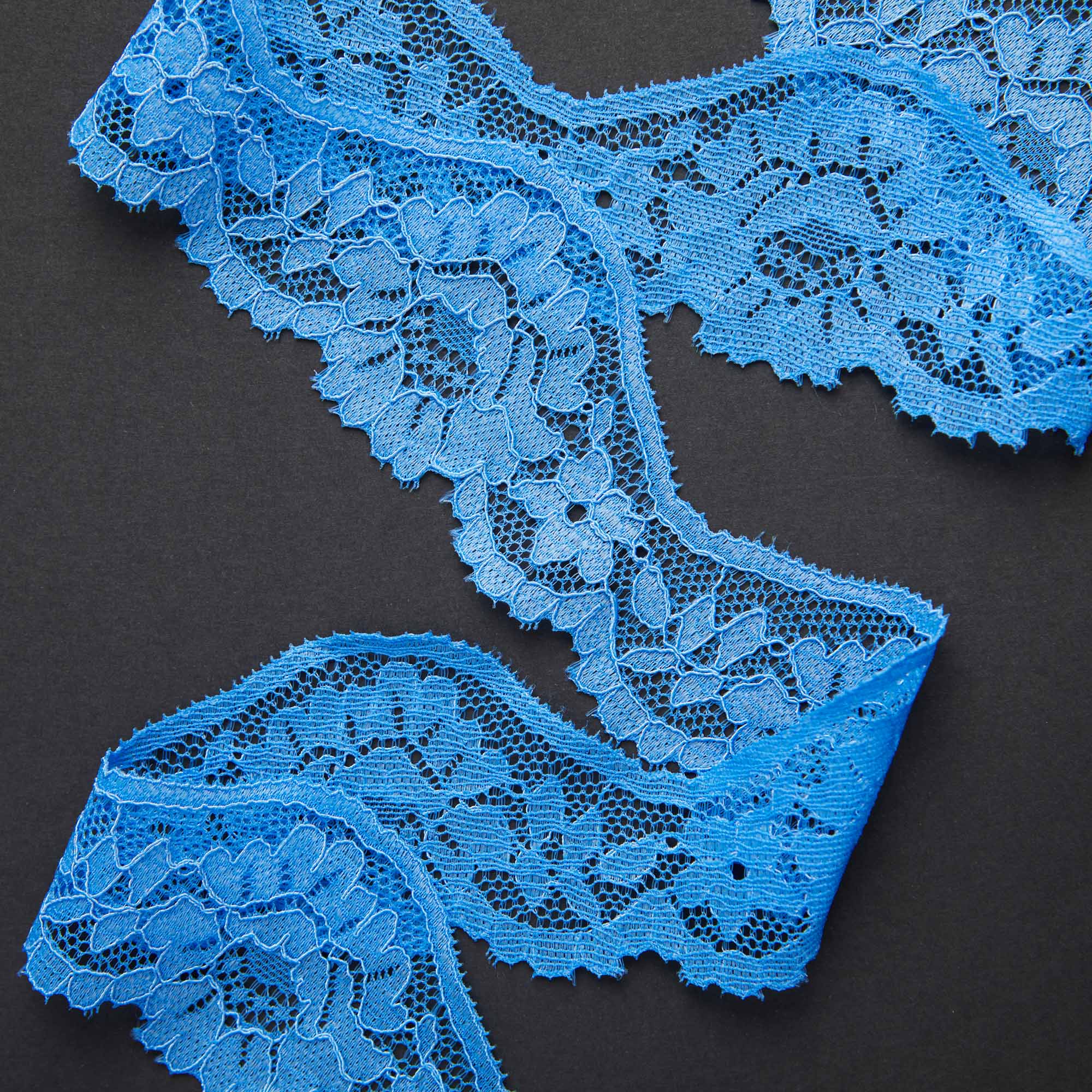 Кружево эластичное узкое U1A00A (Синий, L0009402 C, БП)