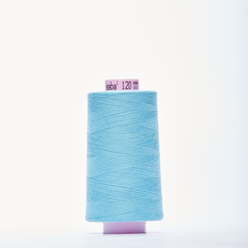 Нитки армированные saba 120 (Голубой, 998, БП)