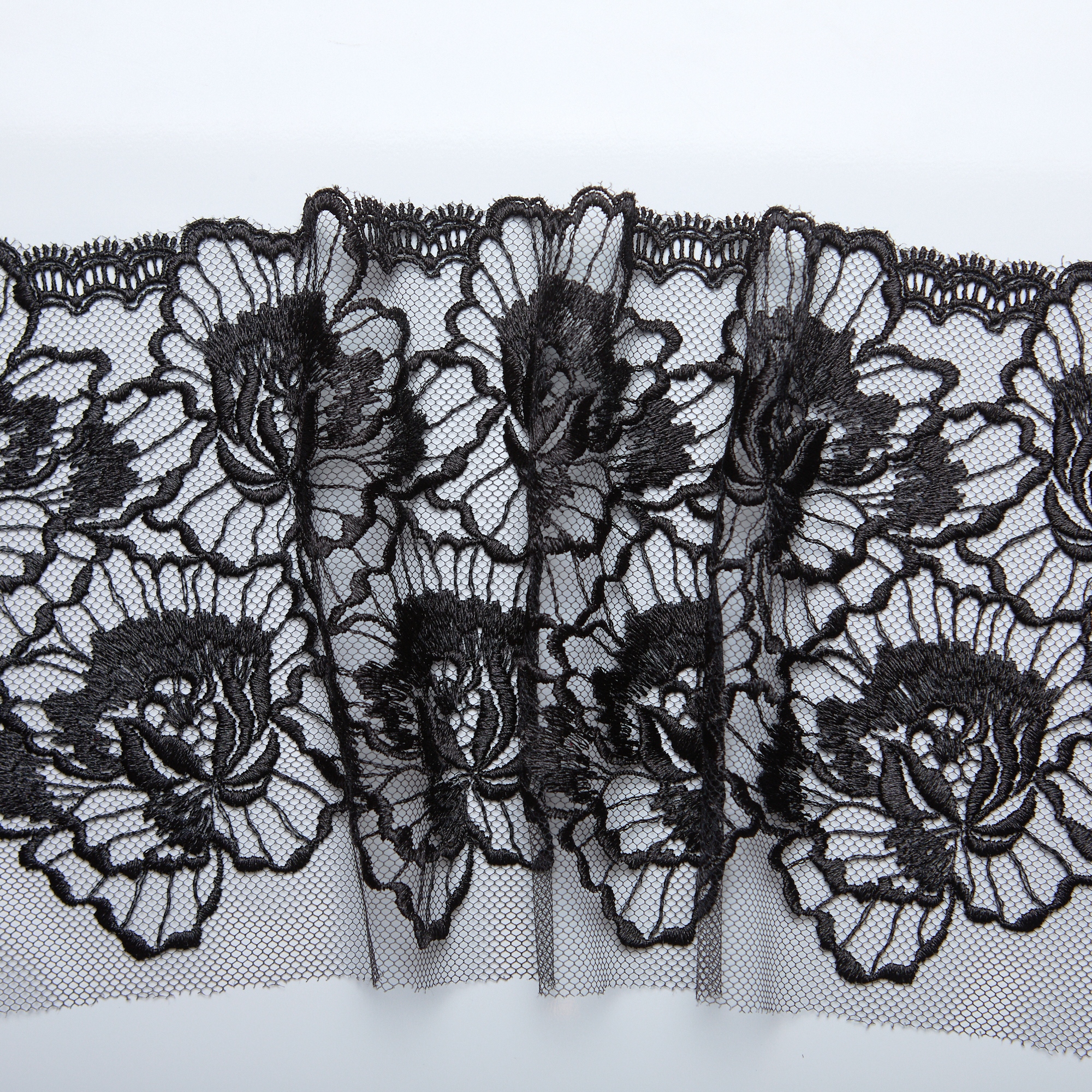 Вышивка На Сетке Неэластичной T424493 (Черный, Стандарт, БП)