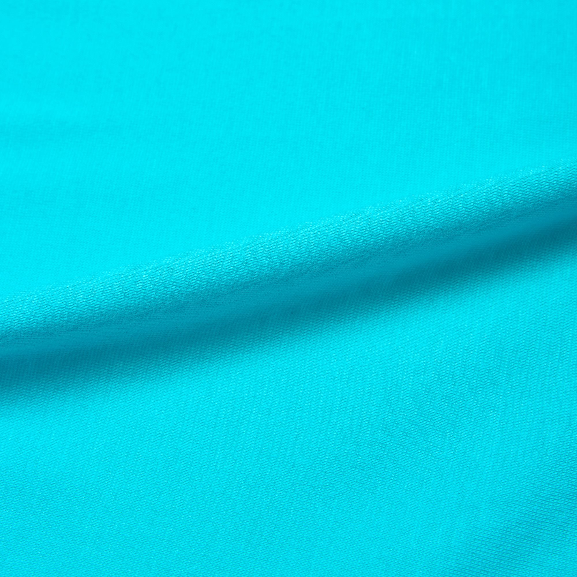 Хлопок трикотажный 524 (Бирюзовый, морская лазурь, БП)