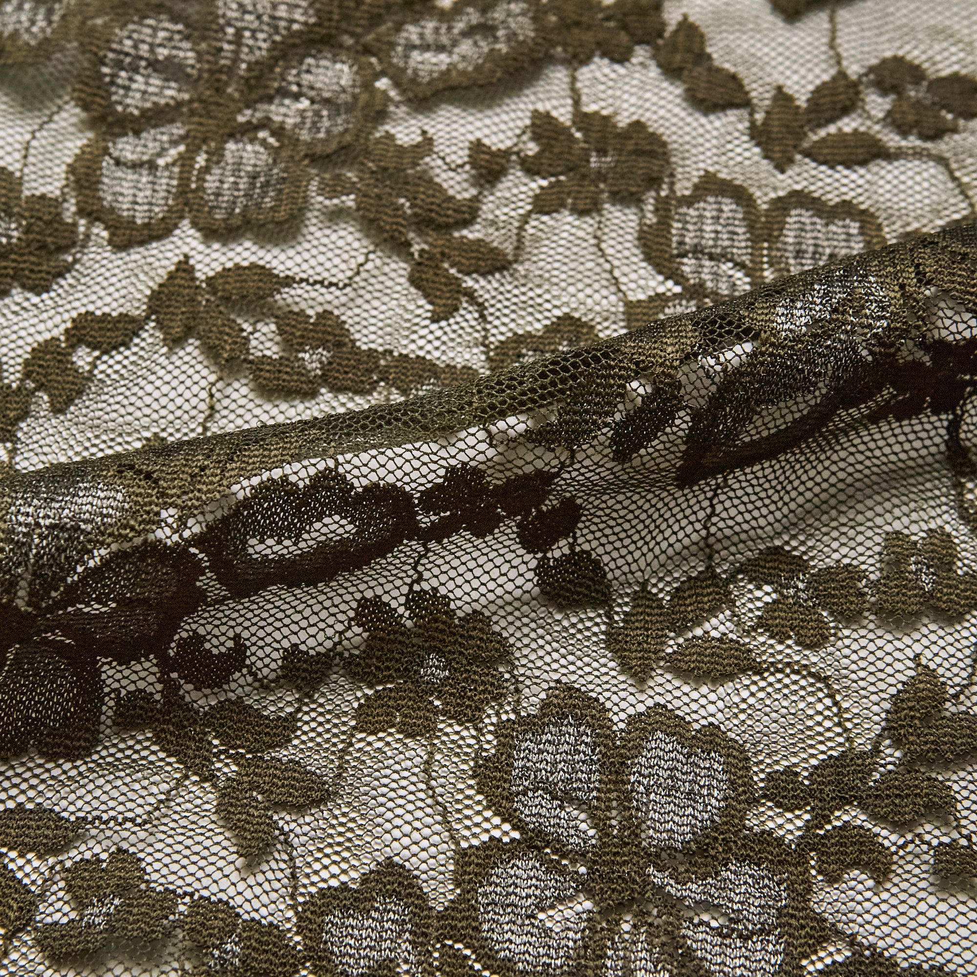 Кружевное эластичное полотно l240 (Зеленый, 731465A, БП)