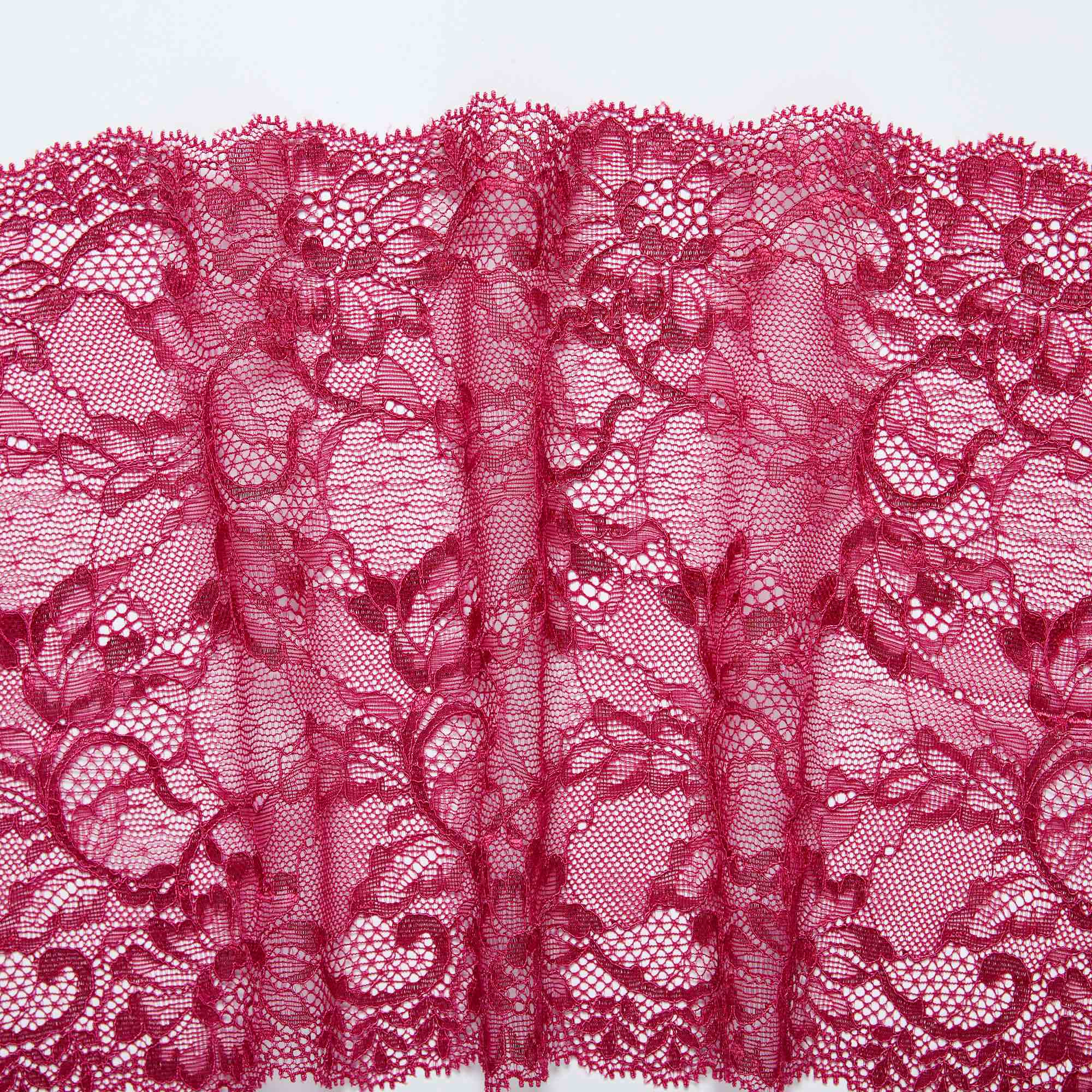 Кружево Эластичное H6471M (Бордовый, RR006372, БП)