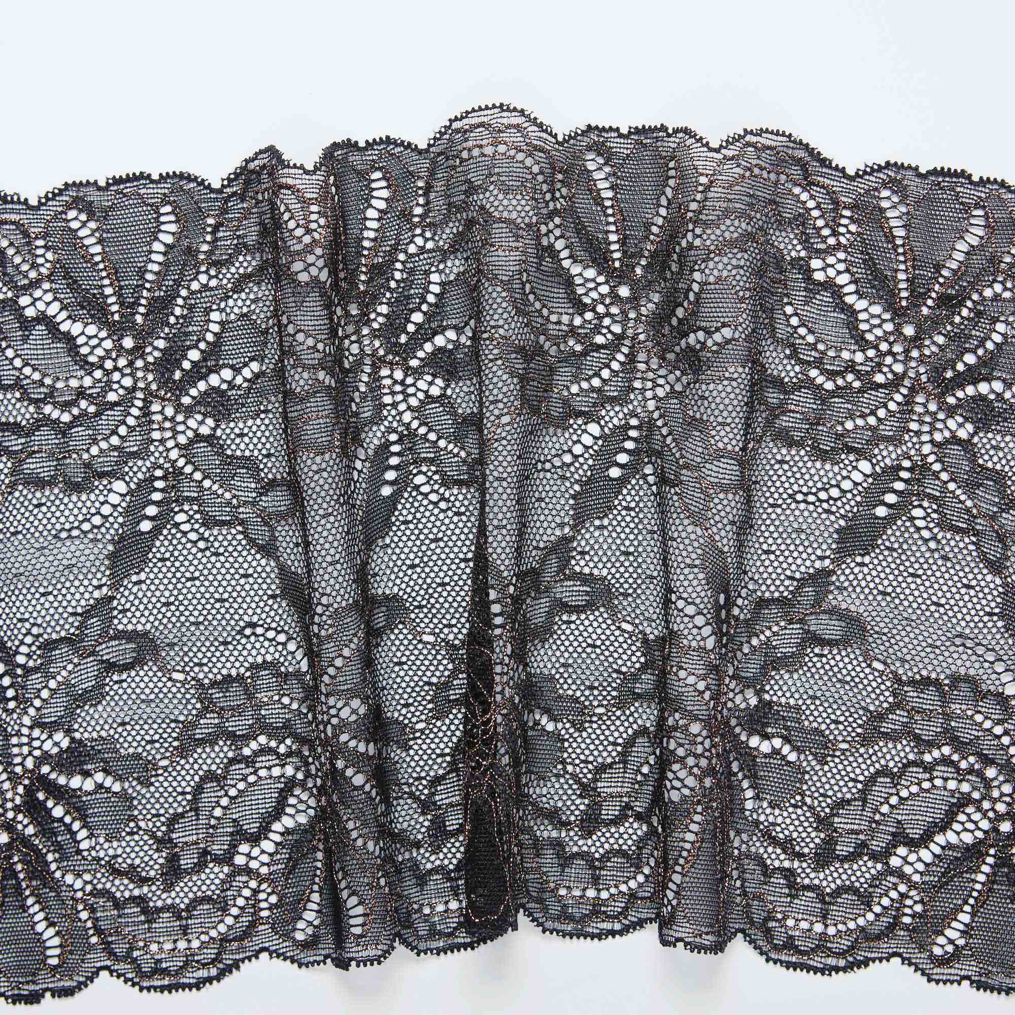 Кружево Эластичное H07801JR (Черный, S140321090, БП)