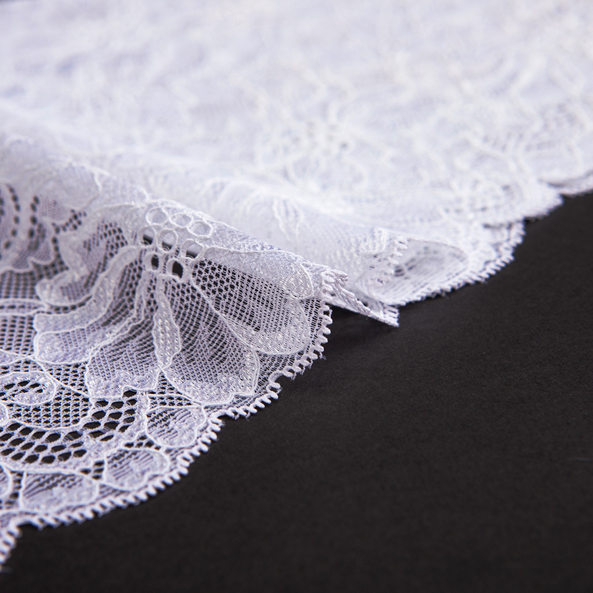 Кружево эластичное H070282S (Белый, Стандарт, БП)