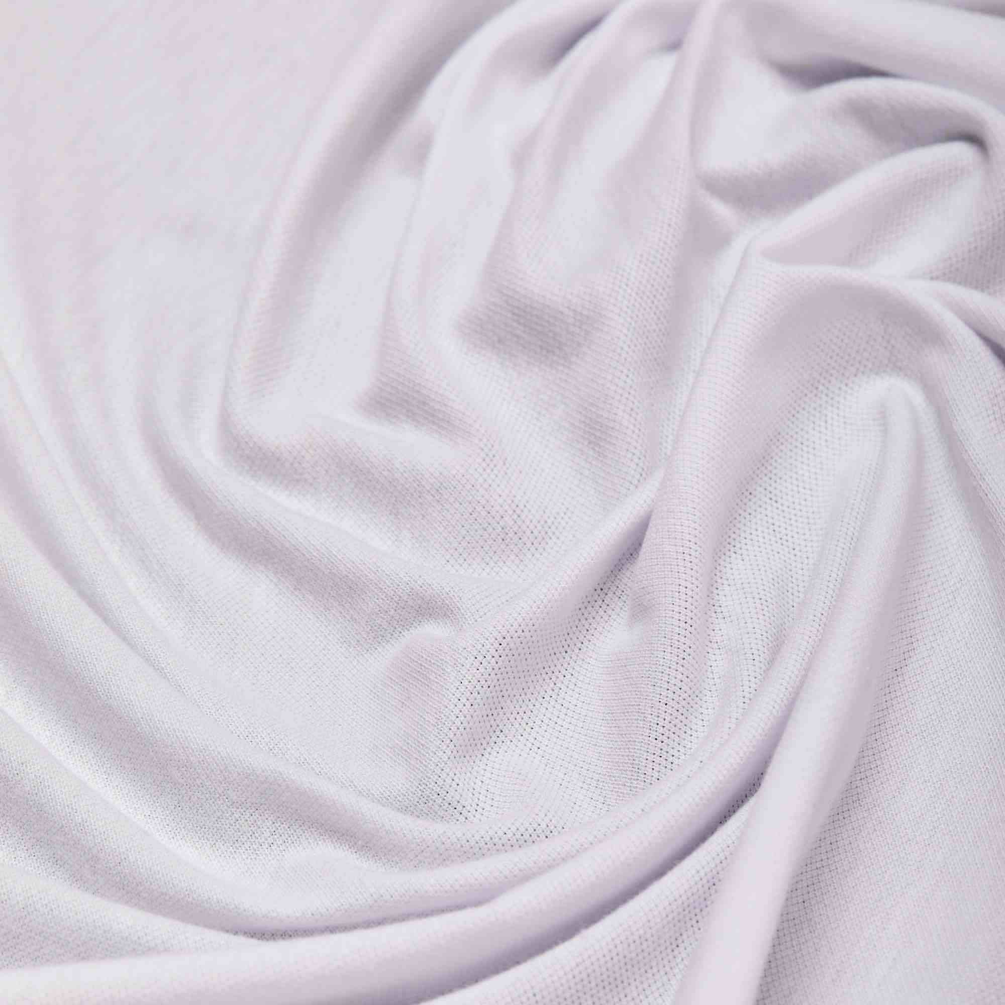 Хлопок трикотажный PIQUE V412646 (Белый, Стандарт, БП)