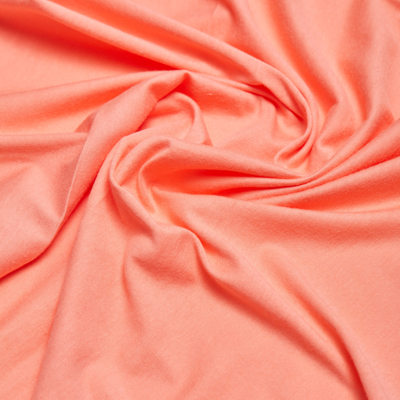 Хлопок трикотажный 524 (Розовый, пламя, БП)