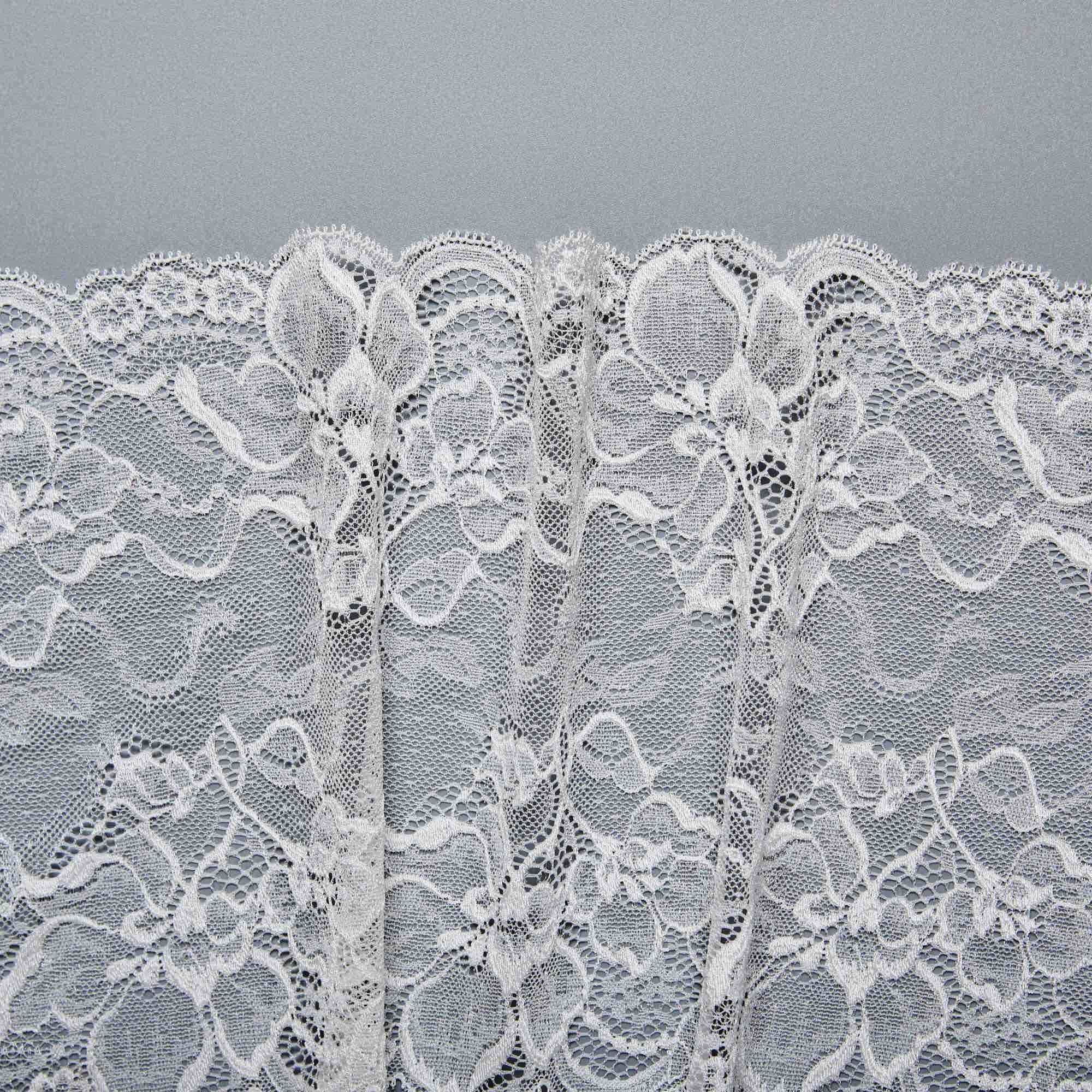 Кружево эластичное nes0006 (Айвори, 11-0602 TC, БП)