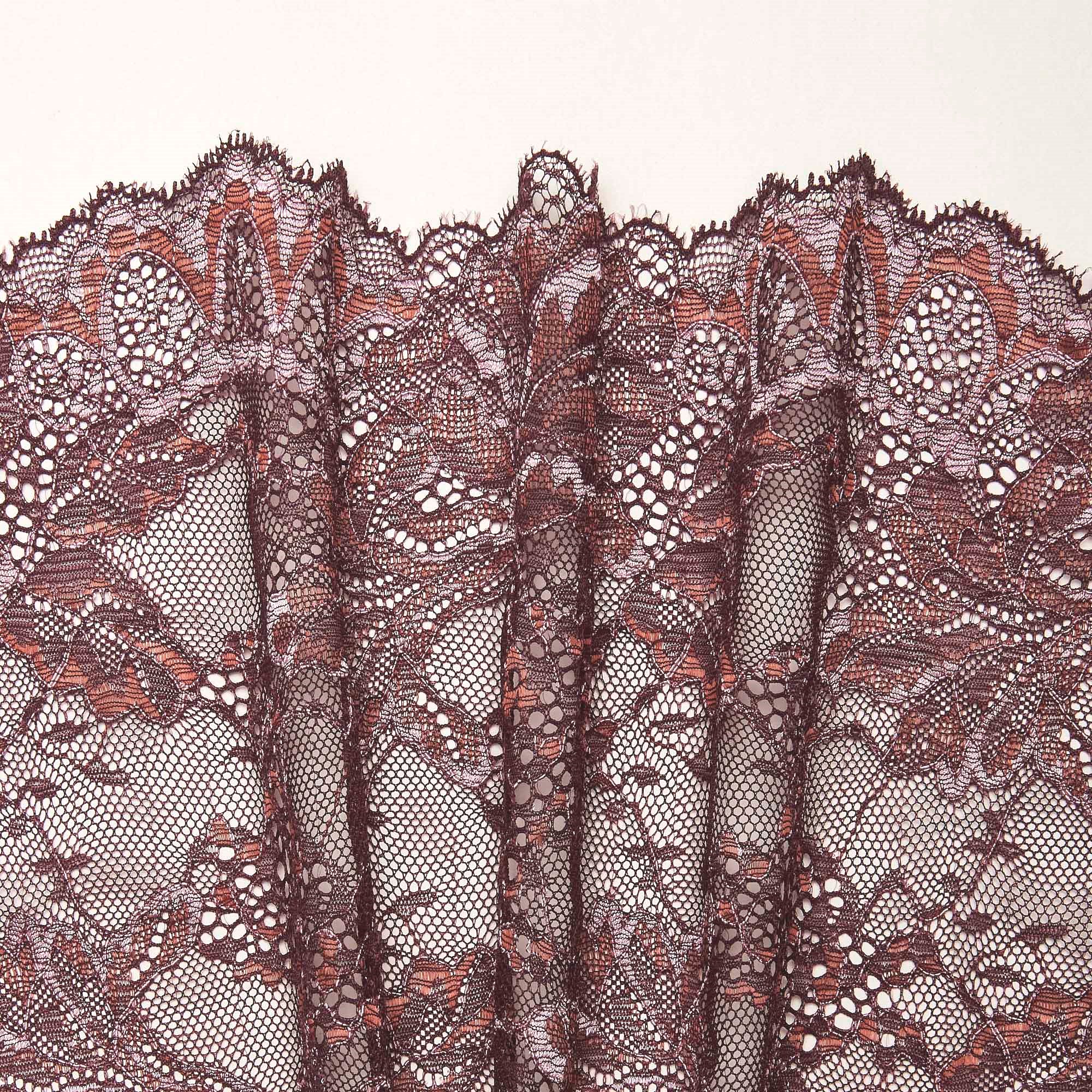 Кружево Эластичное J60261RA (Бордовый, FAD202968A, БП)