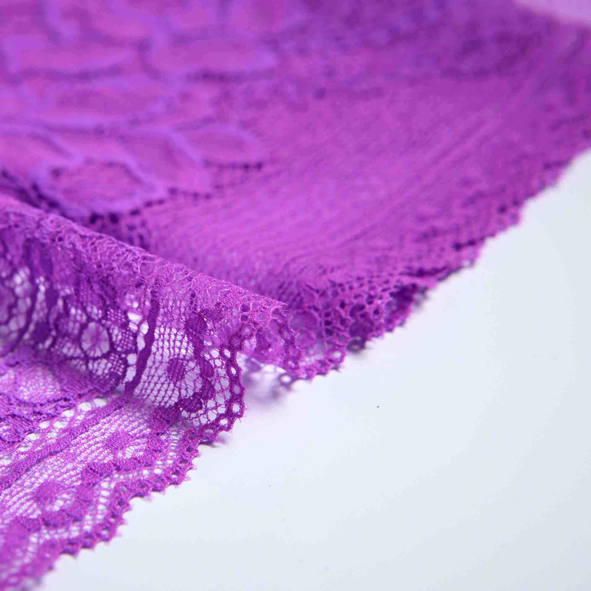 Кружево Эластичное T6018DAA (Фуксия, 16176369A, БП)