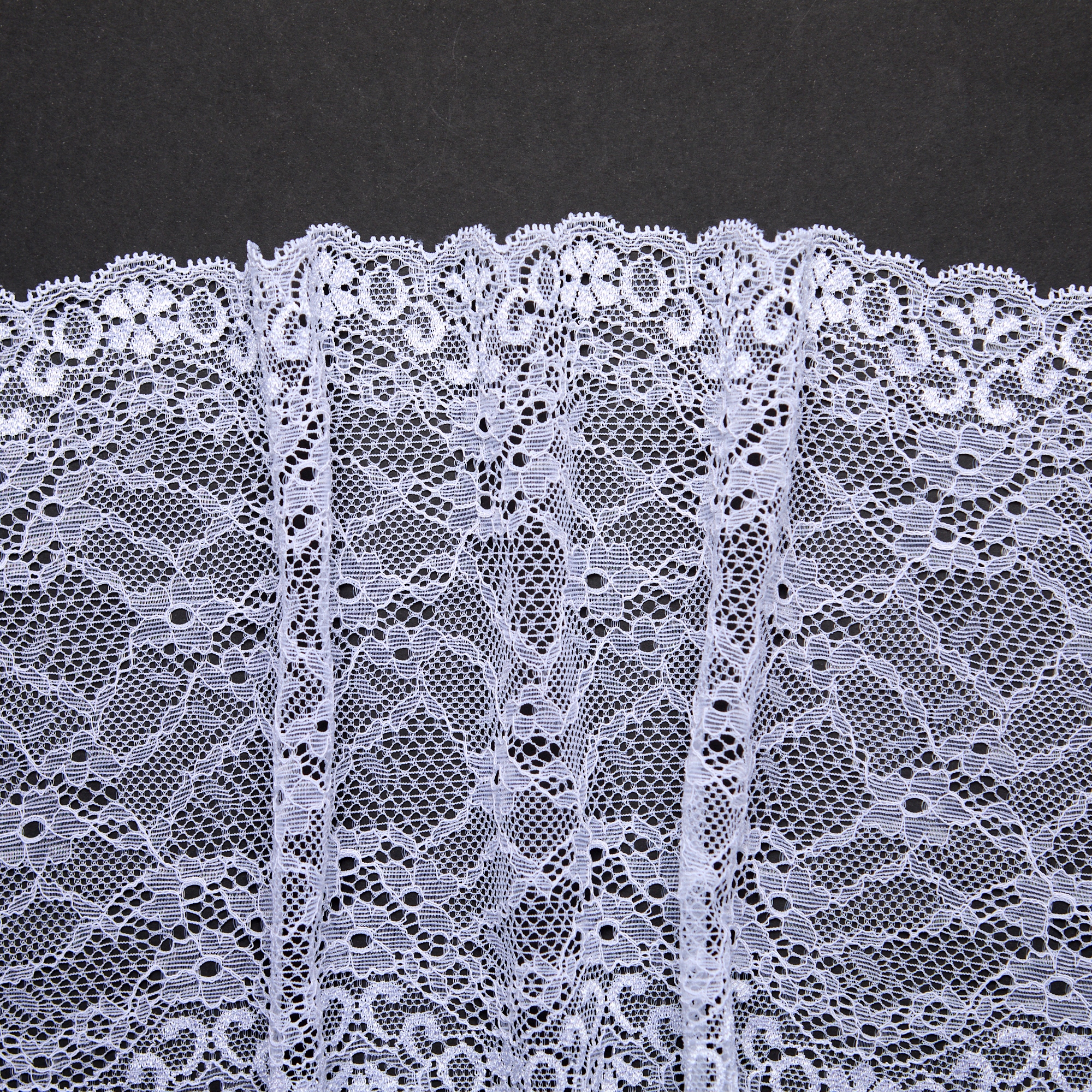 Кружево Эластичное H07715S (Белый, Стандарт, БП)
