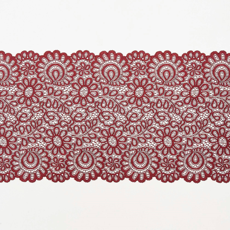 Кружево Эластичное L07725D (Бордовый, S150905052, БП)
