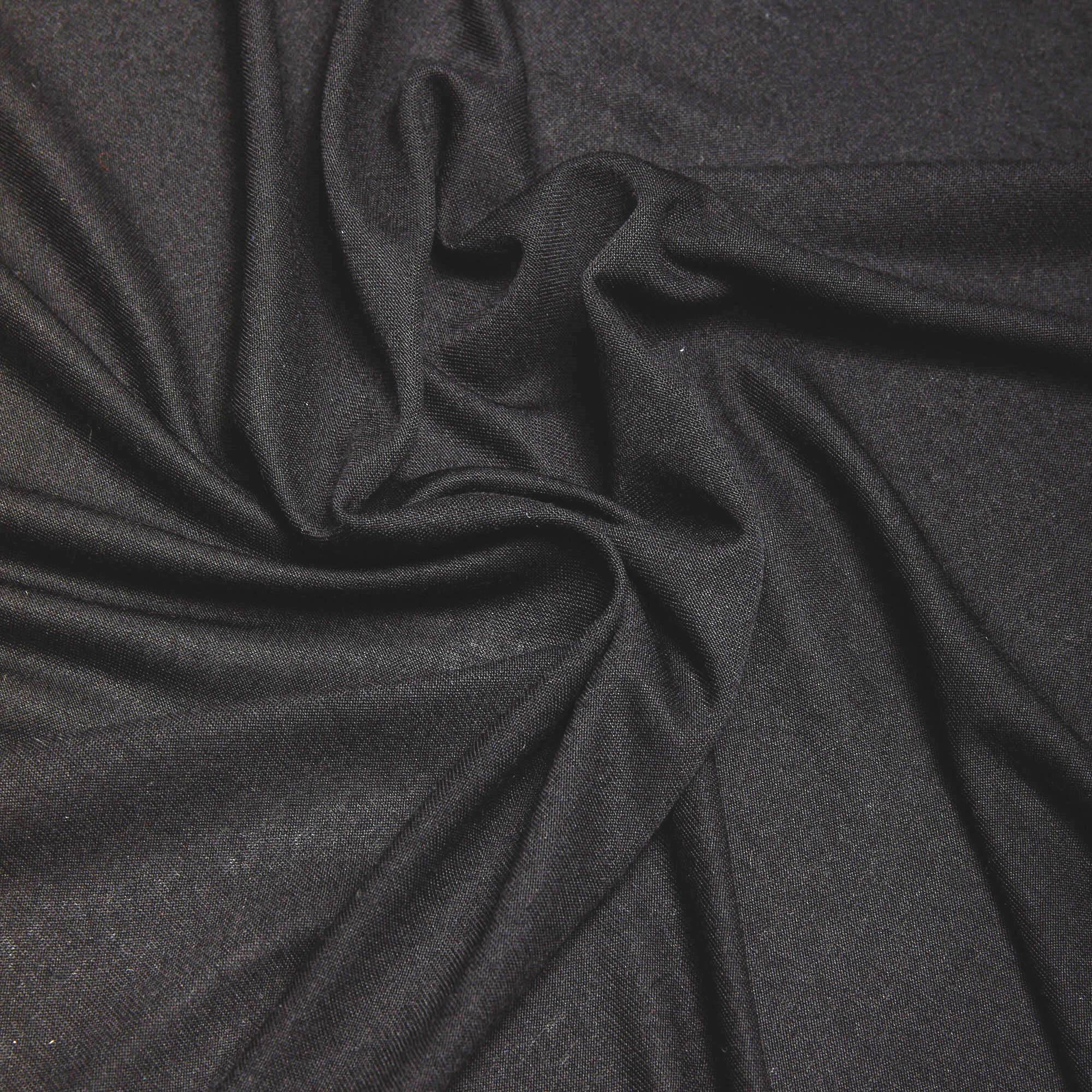 Хлопок трикотажный BU/119710/407 (Черный, A1189, 19-4007)