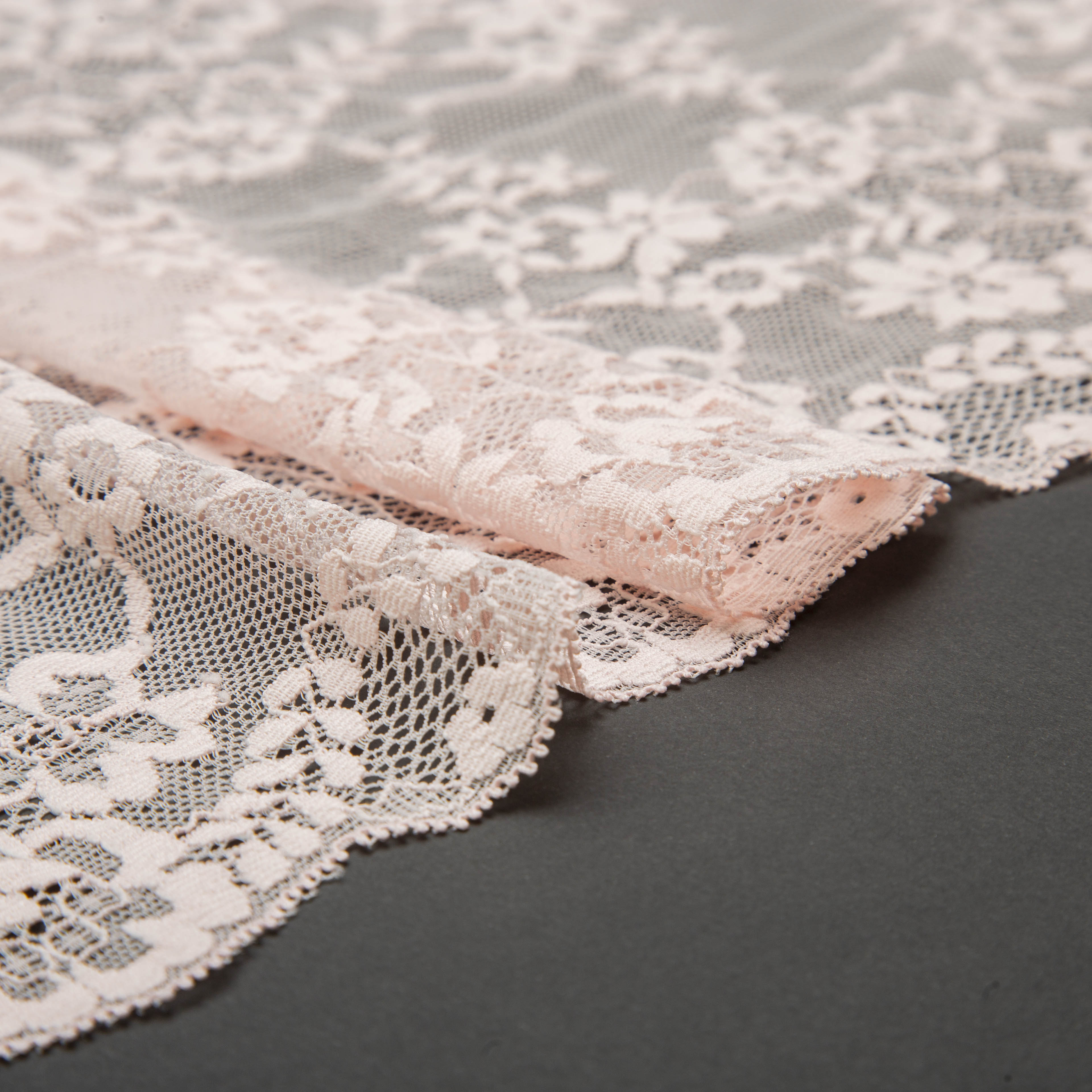 Кружево Эластичное L07720D (Розовый, rose pink, БП)