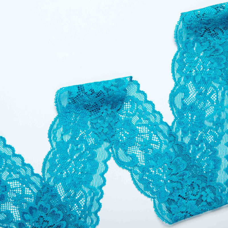 Кружево эластичное узкое 39225BH (Бирюзовый, 6С1386A, БП)