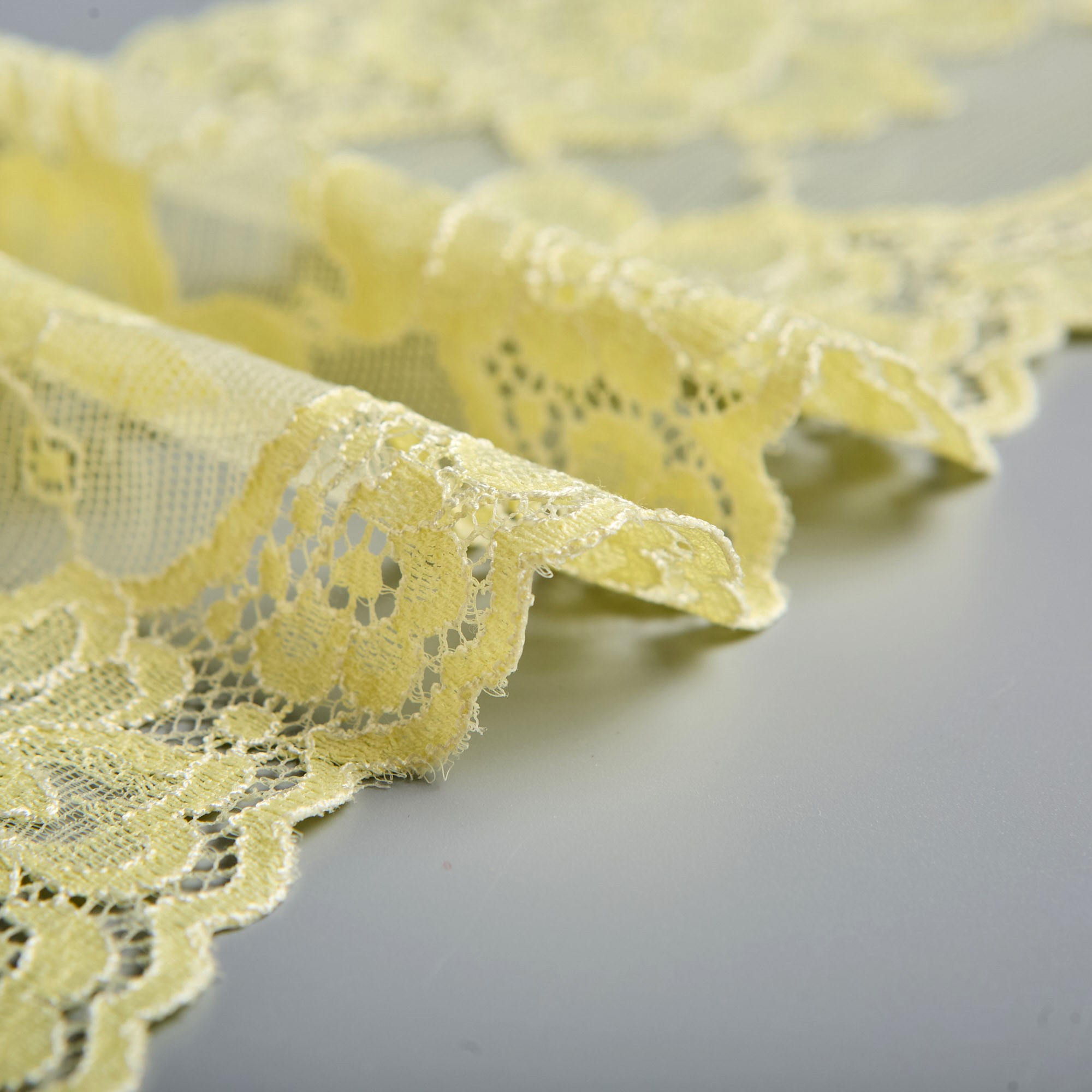Кружево Эластичное M05265.15 (Желтый, citronnade, 12-0721)