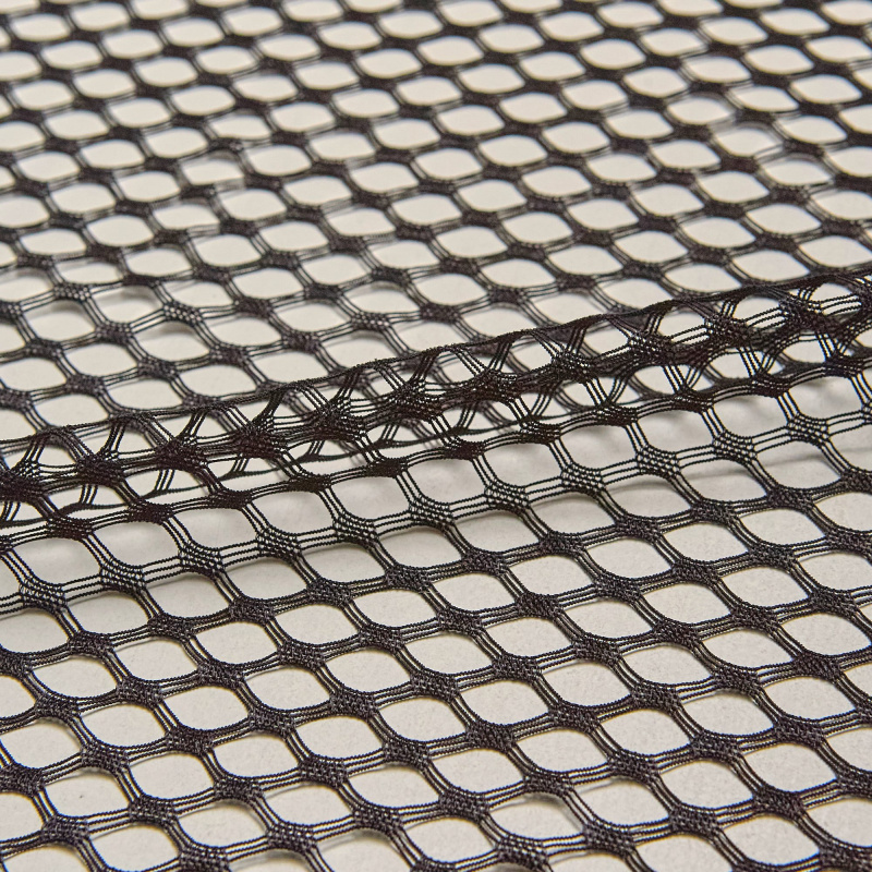 Сетка Эластичная Фактурная S9266AAA (Черный, Стандарт, БП)