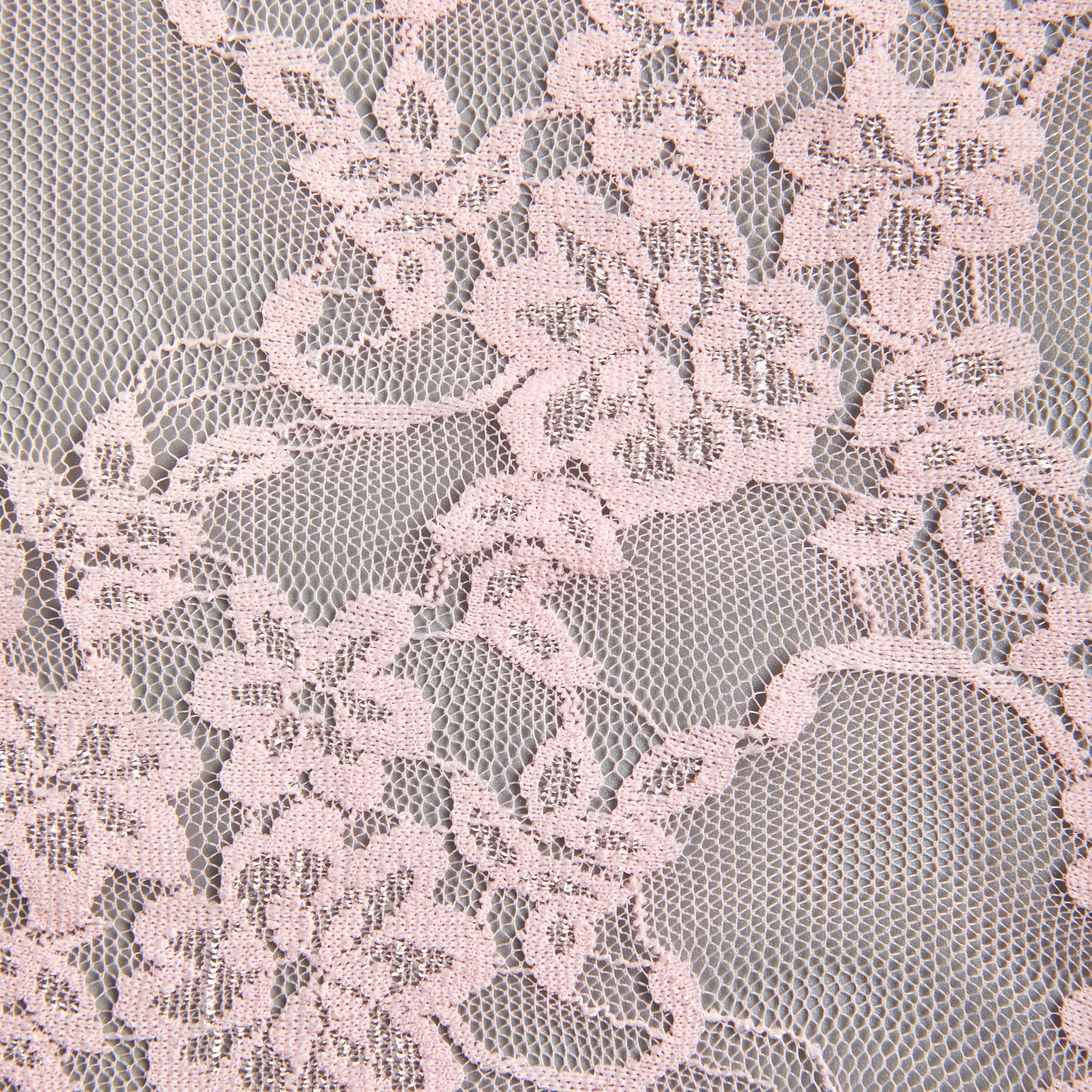Кружевное Эластичное Полотно L042020D (Розовый, Q140421065, БП)