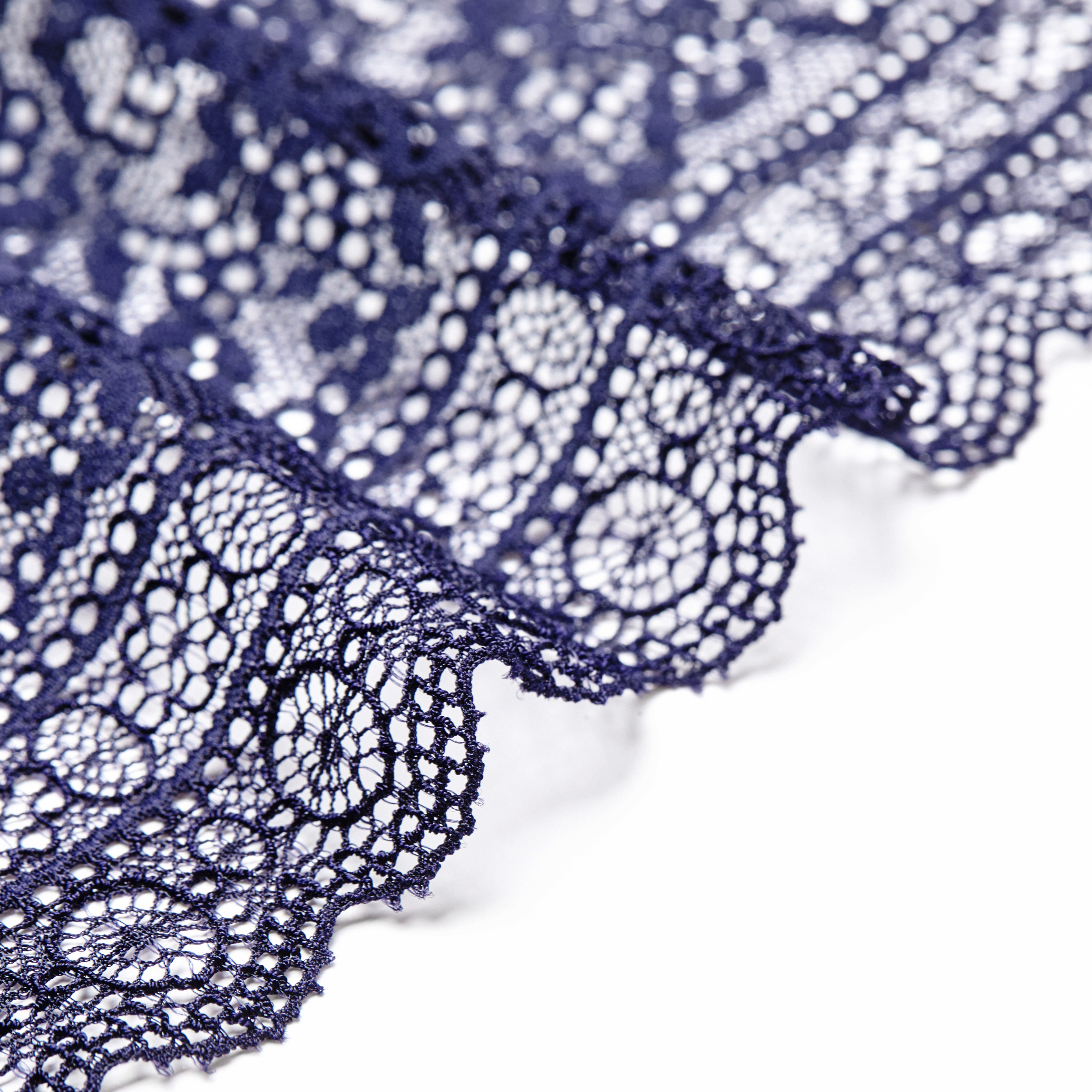 Кружево эластичное h6224a (Синий, L0019682A, БП)