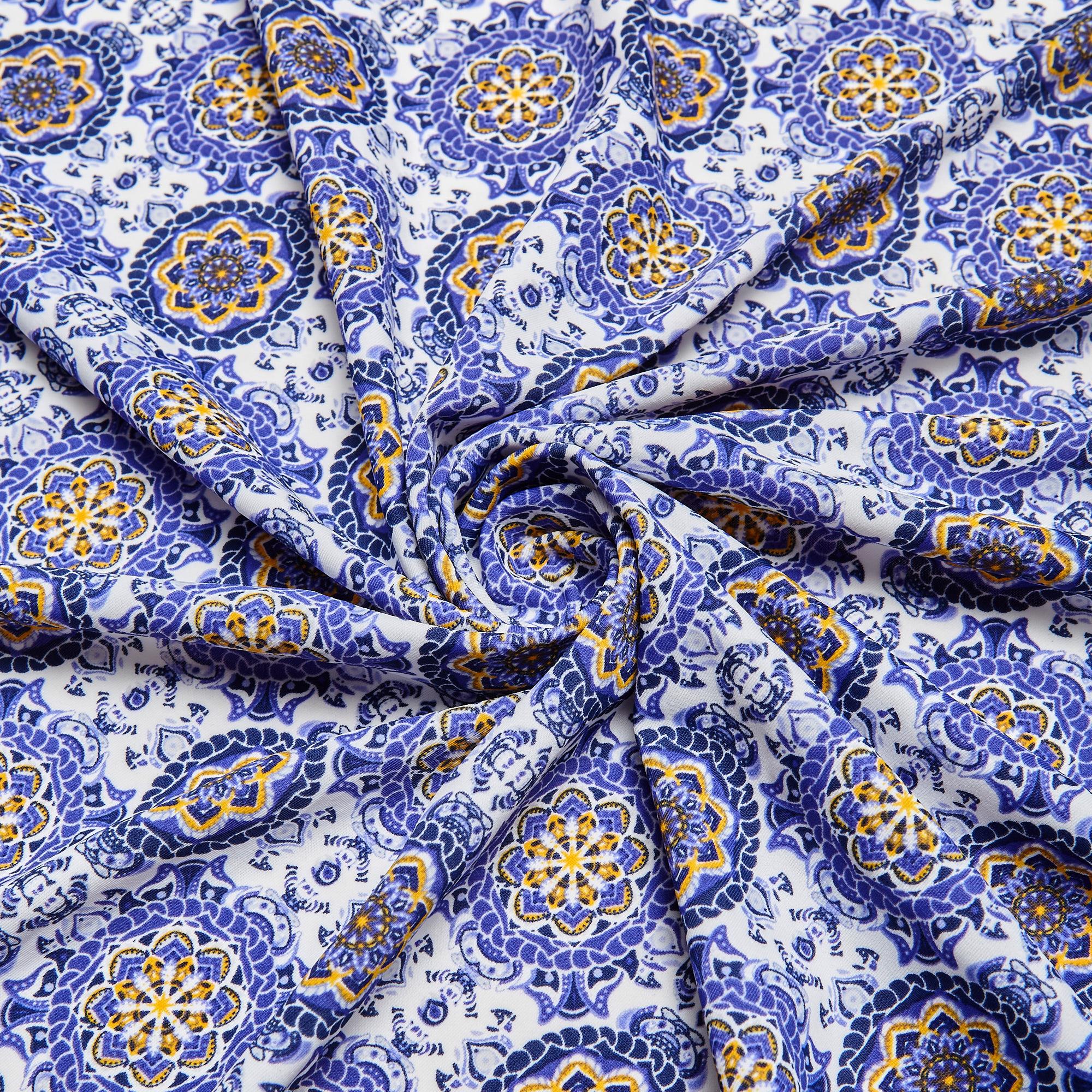 Микрофибра принт WH1005p (Синий, CA622272-1E, БП)