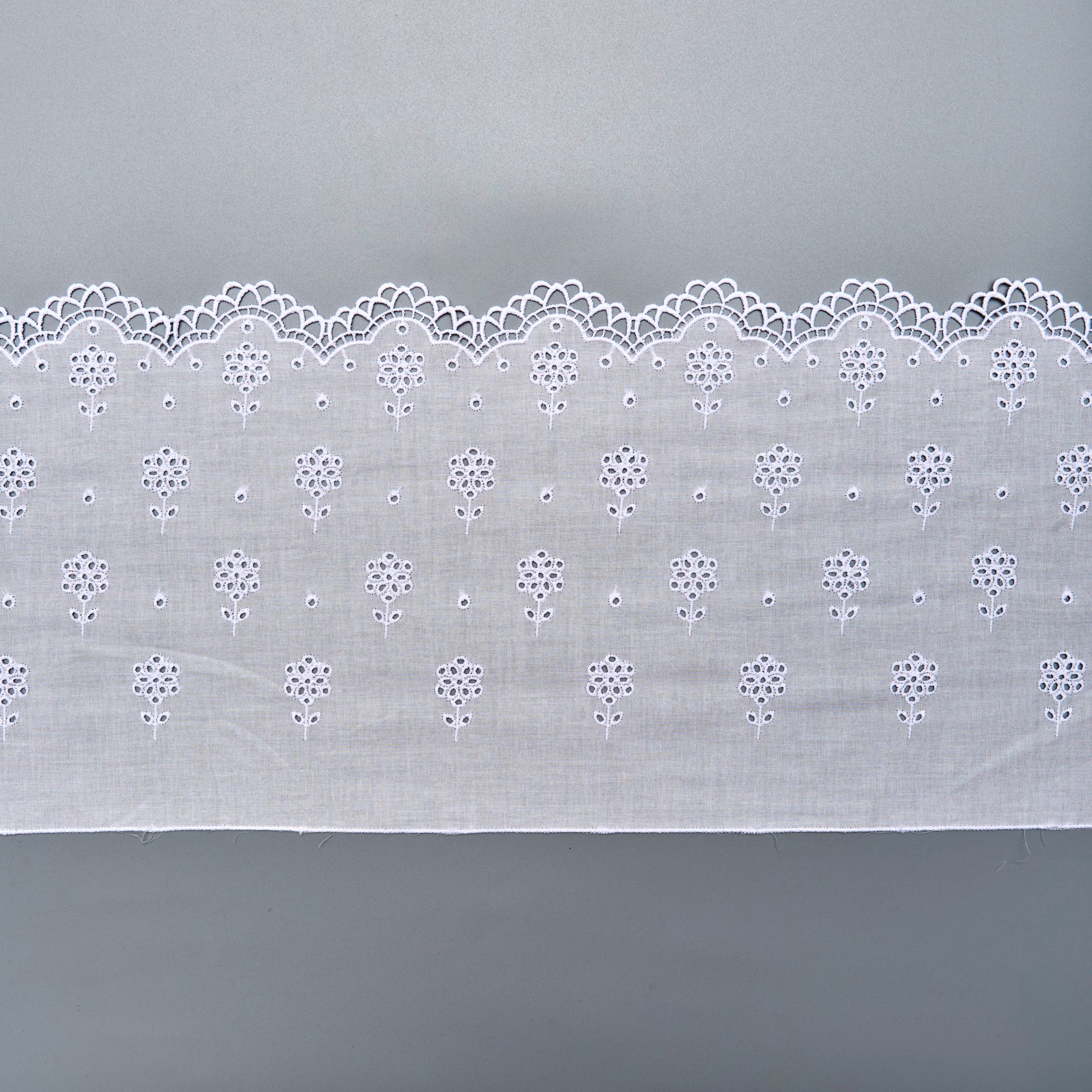 Вышивка на хлопке ENT01987A (Белый, 037, БП)