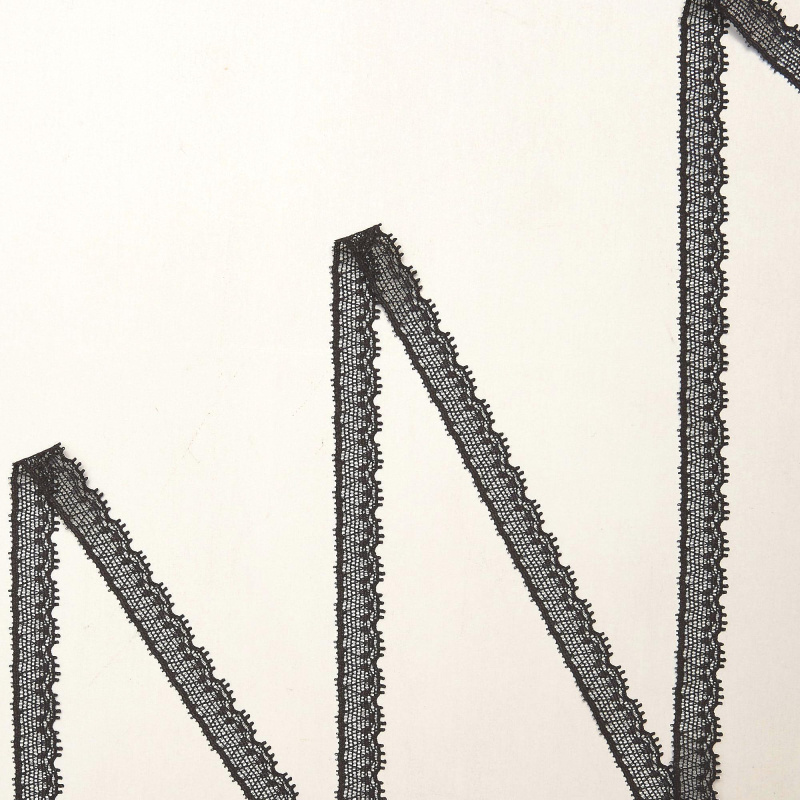 Кружево Эластичное Узкое S000152 (Черный, 008804, БП)
