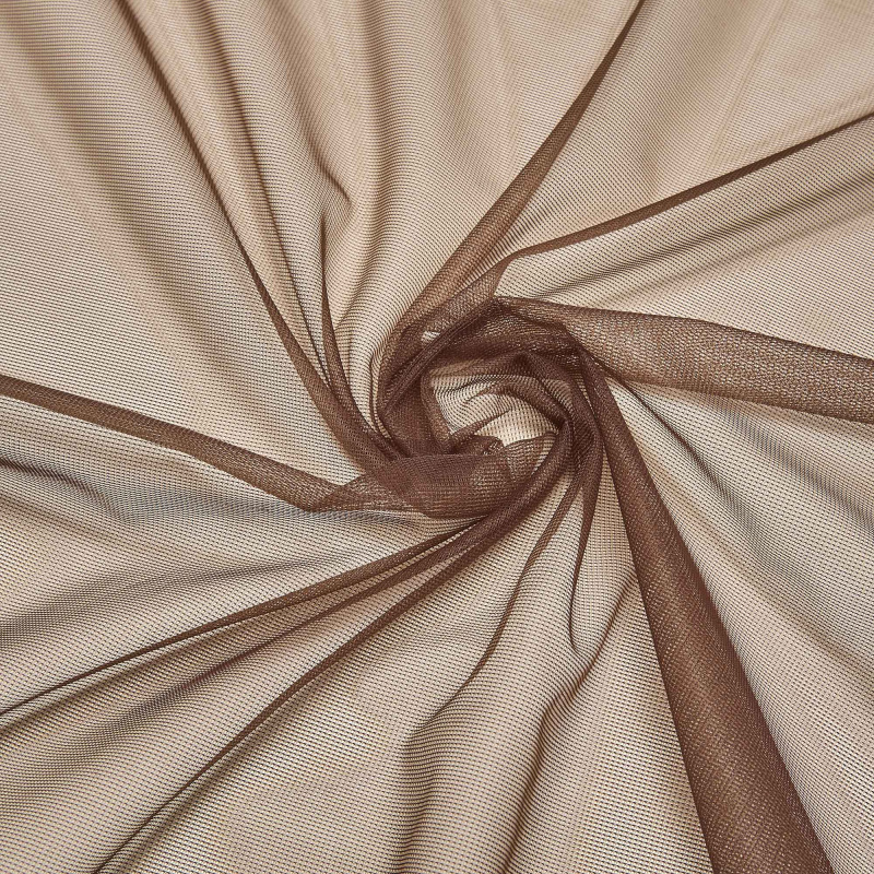 Сетка неэластичная 387 (Коричневый, 818, 19-1213)