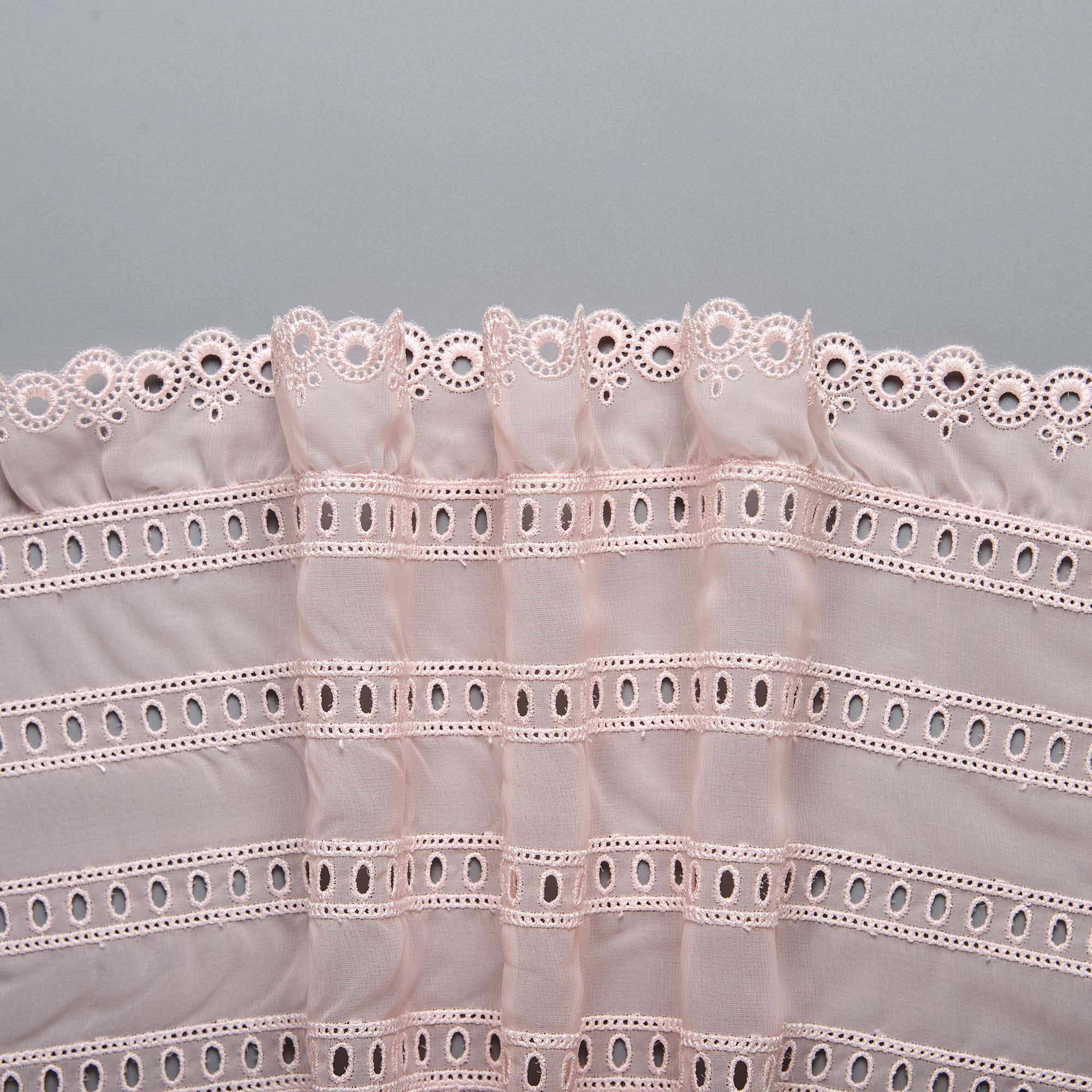 Органза с вышивкой f00412 (Розовый, K78832, БП)