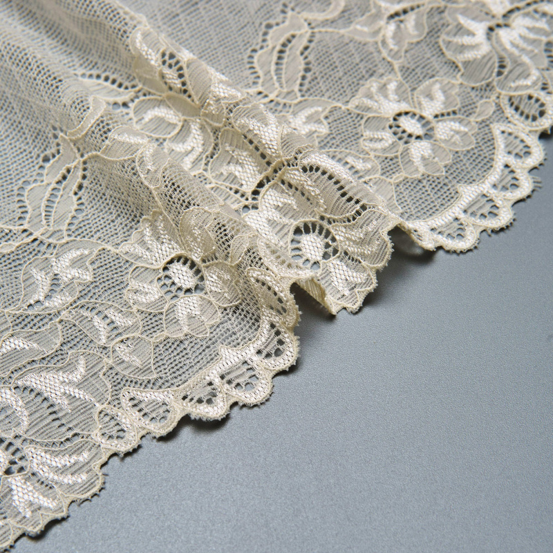 Кружево Эластичное 6348 (Айвори, QH220615229C, 11-0701)