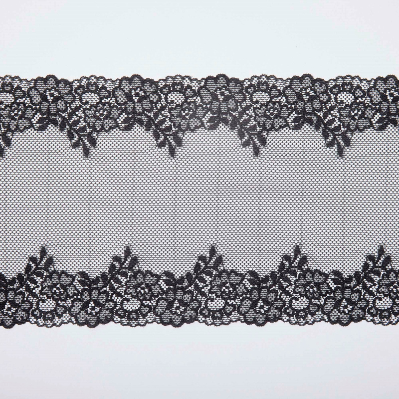 Кружево Эластичное HC070467D (Черный, Стандарт, БП)