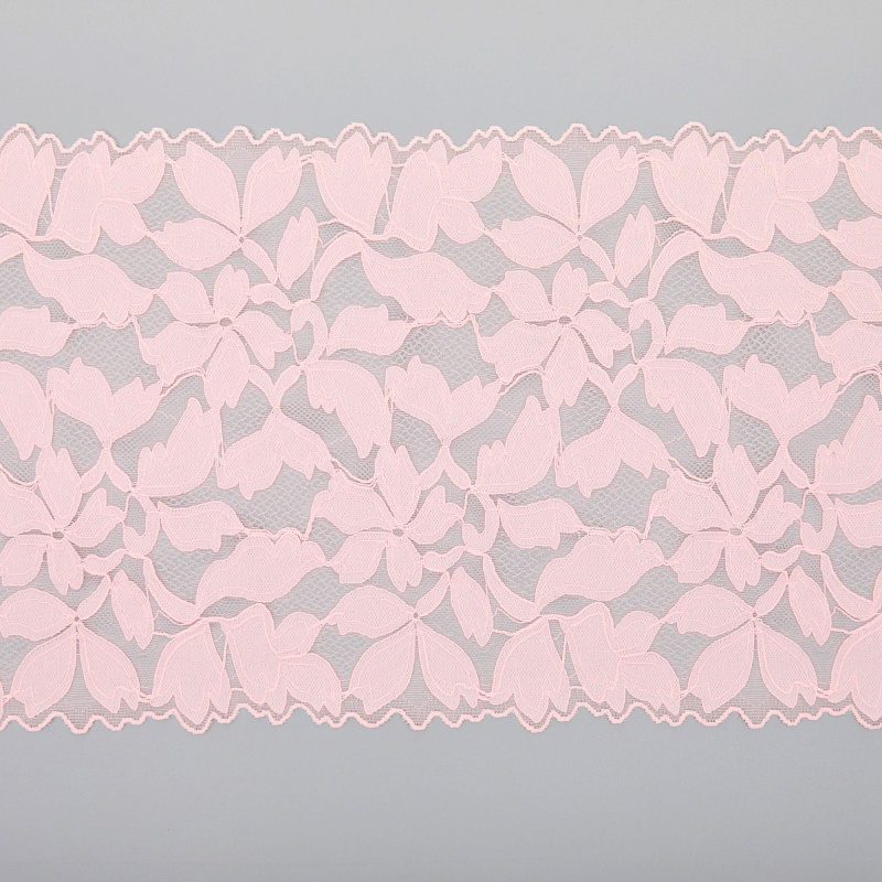 Кружево эластичное b64157 (Розовый, QH240228014A, 13-1520)