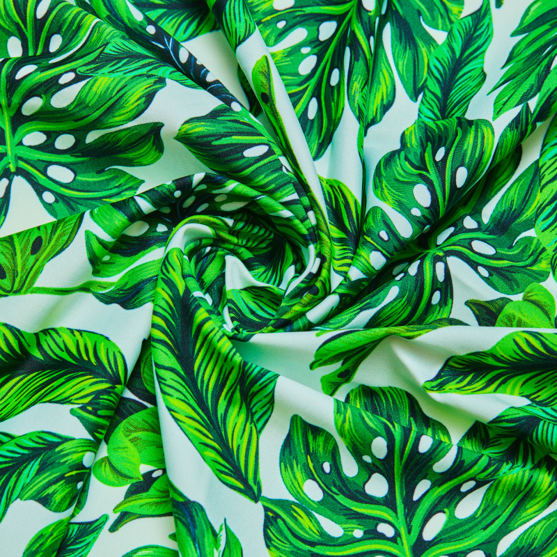 Микрофибра Принт ARUBA (Зеленый, D10474 var.MRGB, БП)