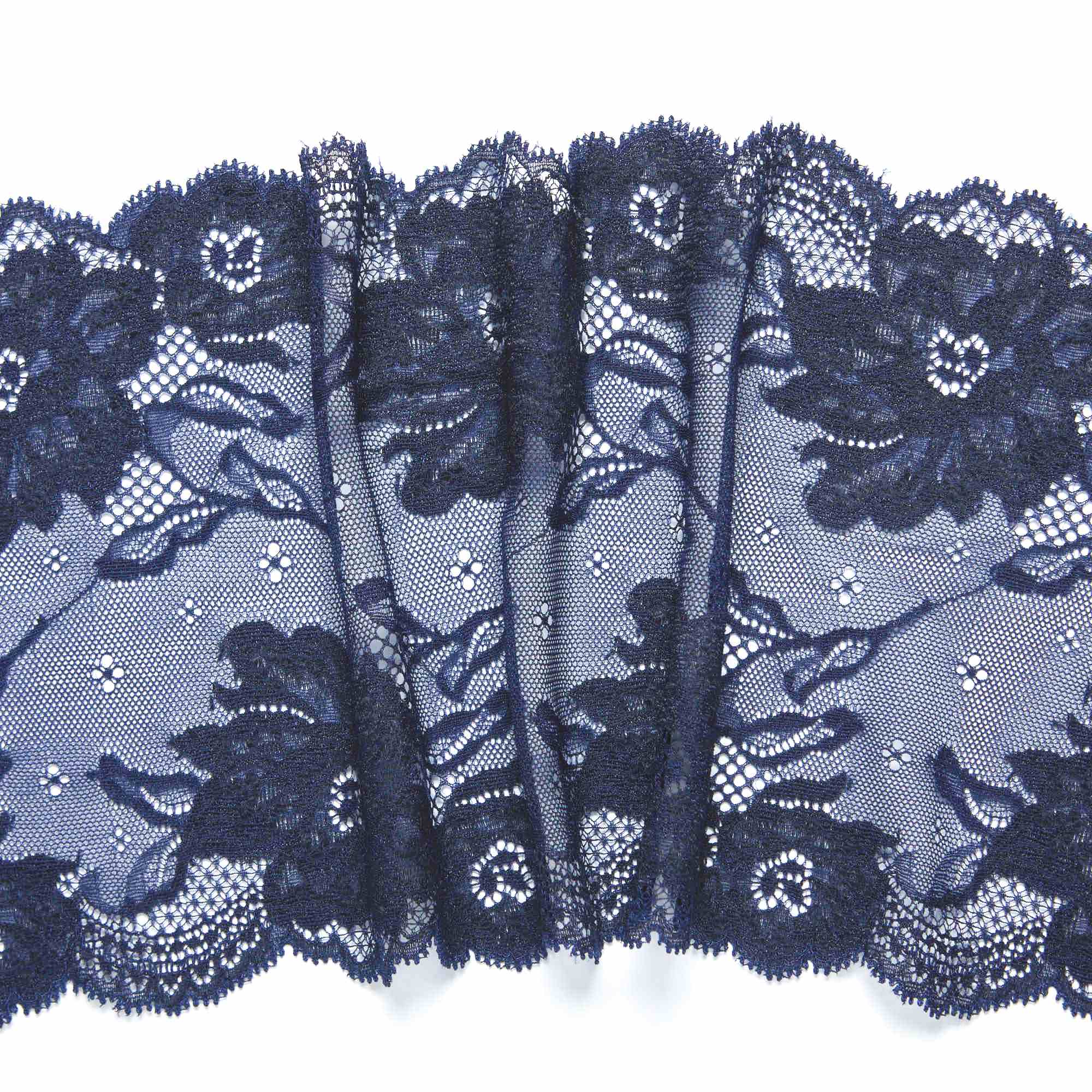 Кружево Эластичное HK645M (Синий, LL006424B, БП)