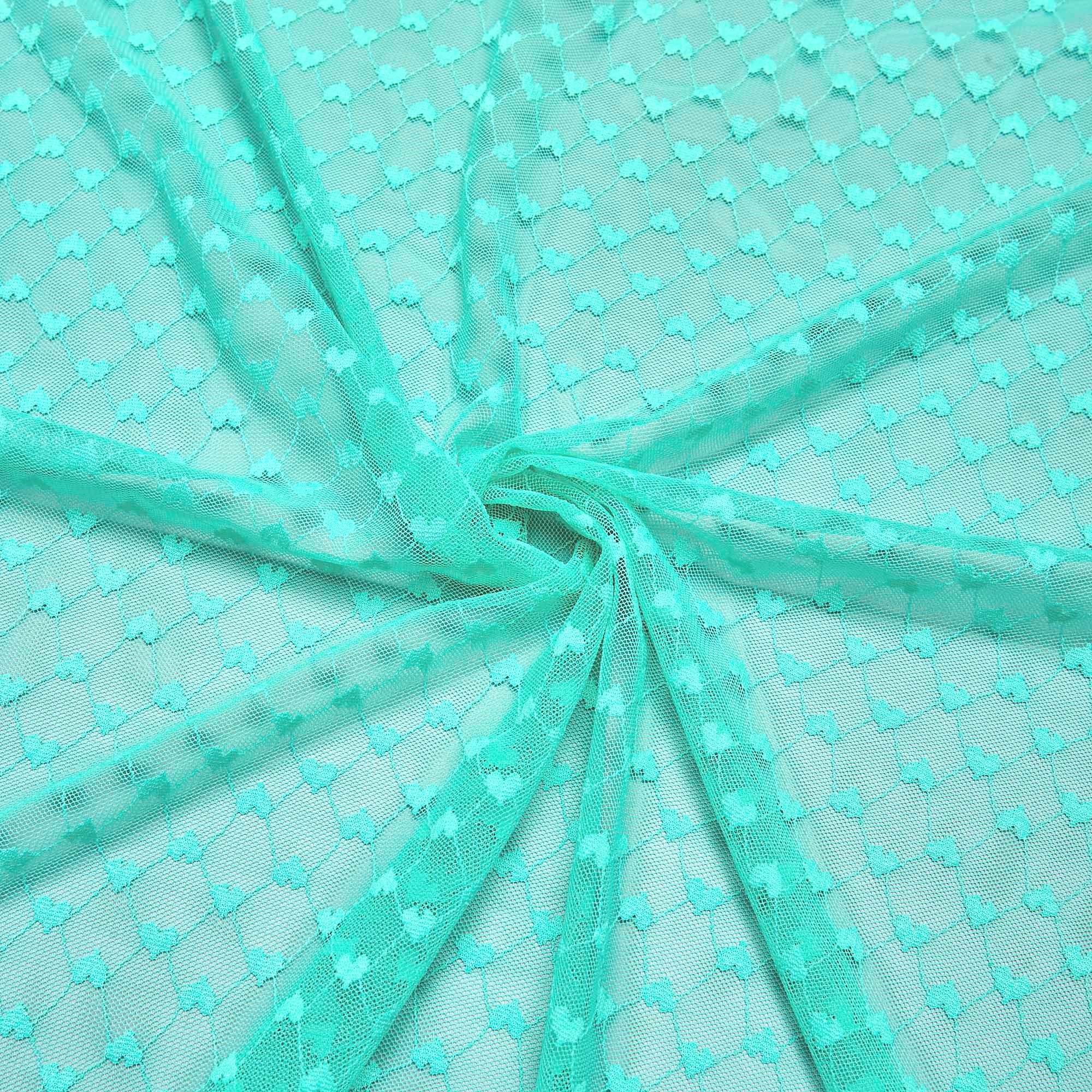 Кружевное Эластичное Полотно L02142D (Зеленый, Q150422170, БП)