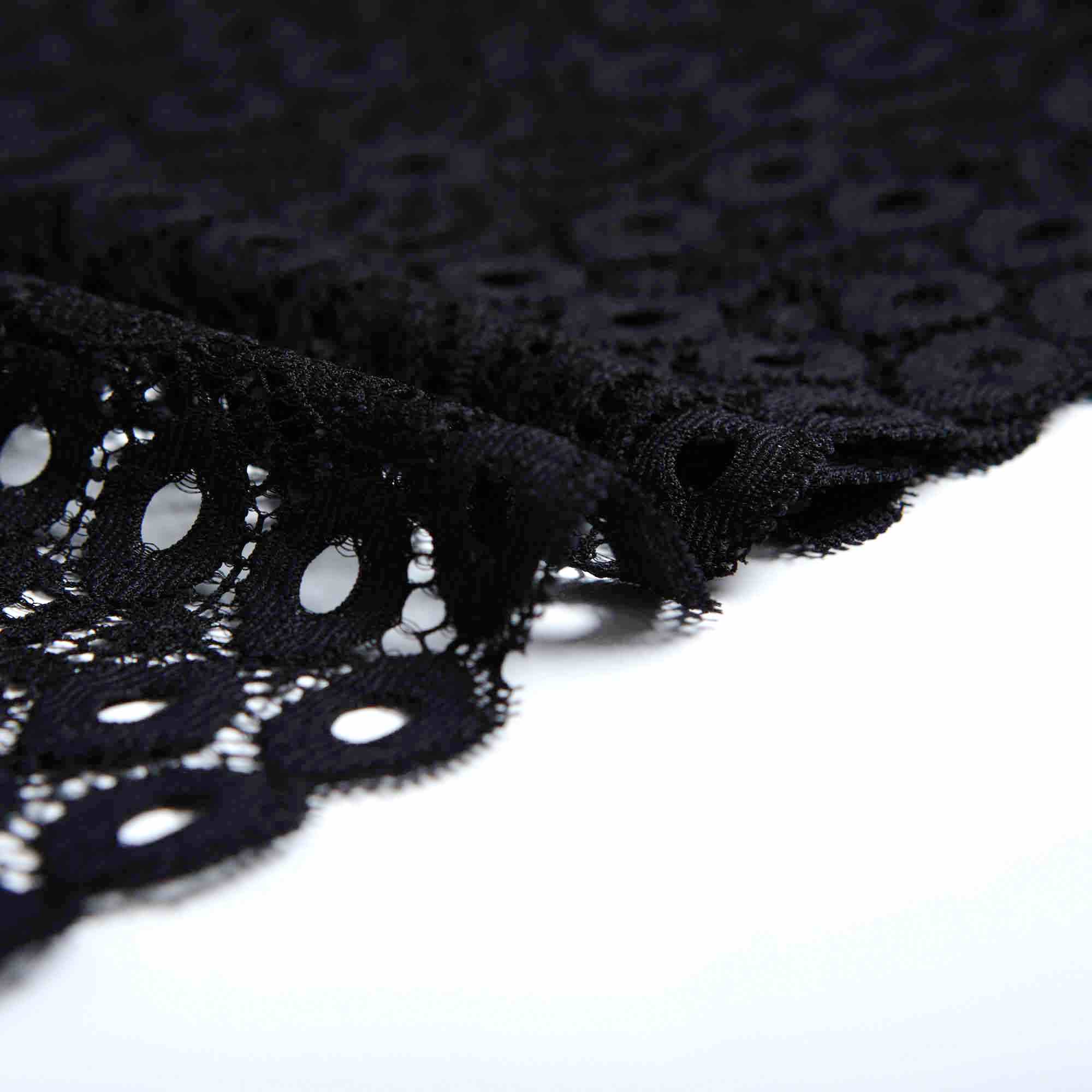 Кружево Эластичное 781830-G11-NE08B-023 (Черный, Стандарт, БП)