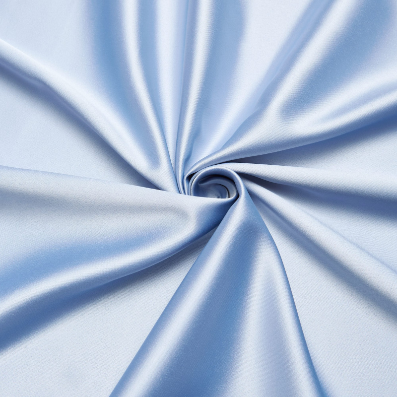 Сатин Эластичный W20-13B (Голубой, ZW-004, БП)