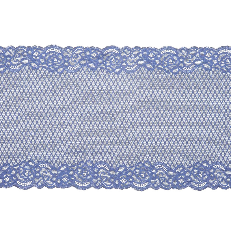 Кружево эластичное V63609 (Синий, SH211210068A, 19-3921)