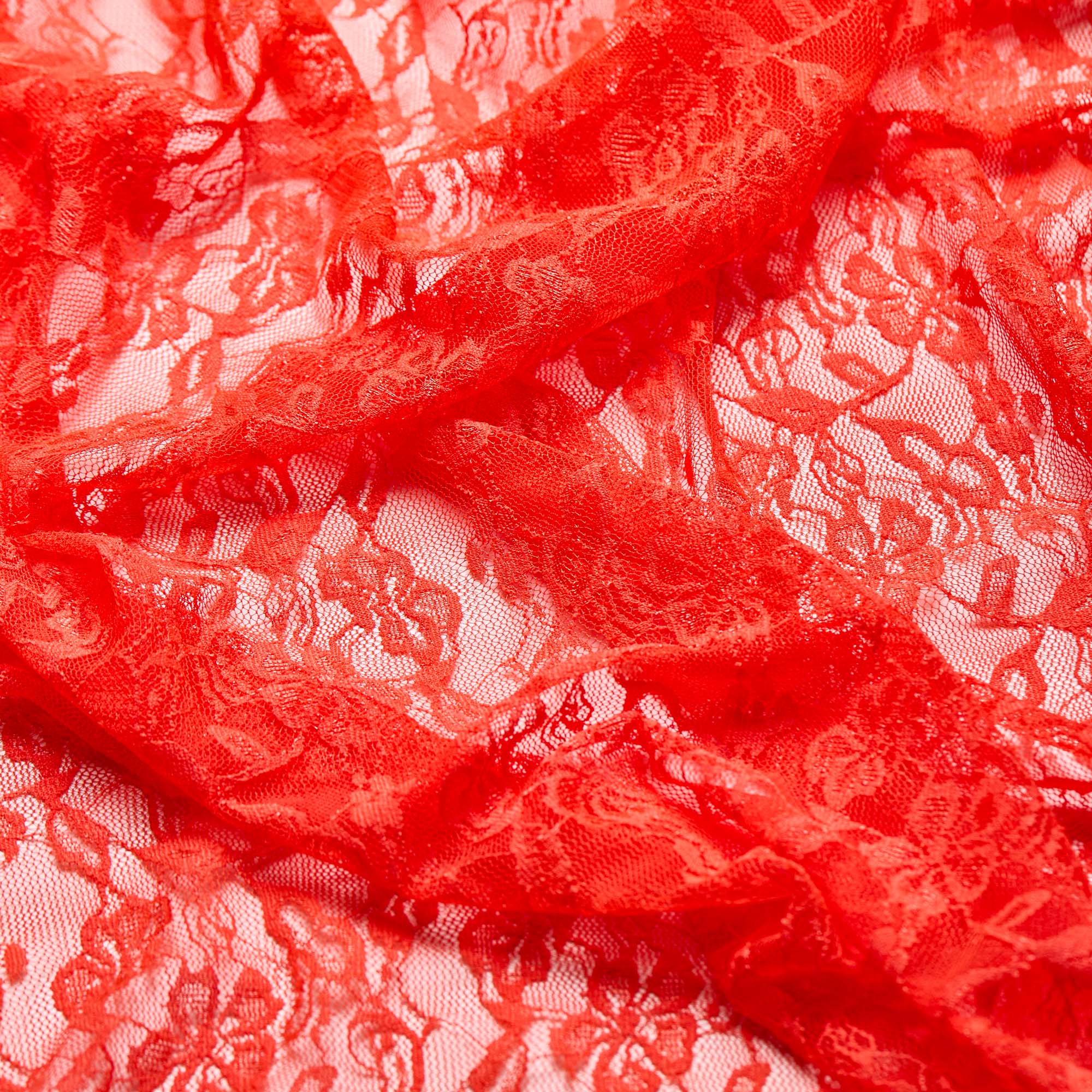 Кружевное Эластичное Полотно L02116D (Оранжевый, S140307085, БП)