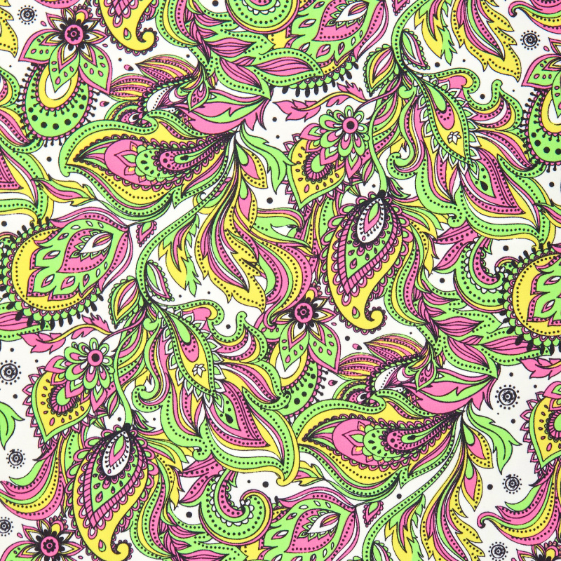 Микрофибра принт stt163p (Салатовый, Feather B Multy, БП)