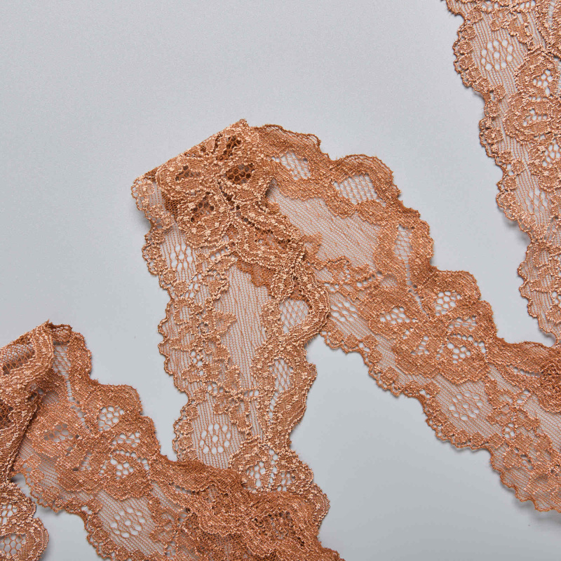 Кружево Эластичное Узкое 107802 (Бежевый, 407443, БП)