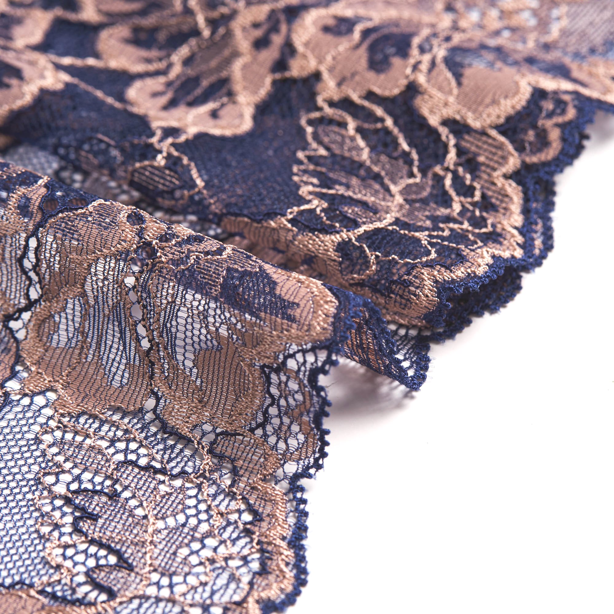 Кружево Эластичное HX633M (Синий, LM000424, БП)