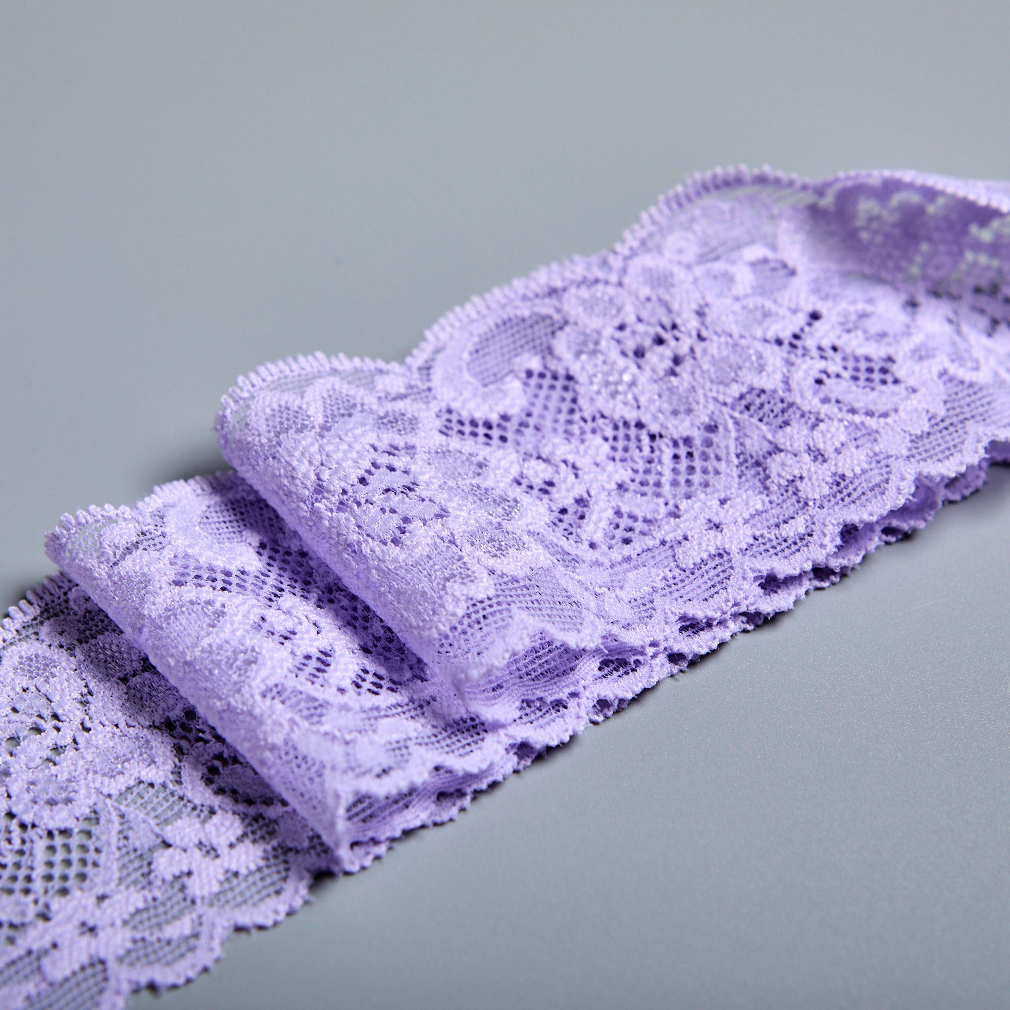 Кружево эластичное узкое 39225BH (Сиреневый, 6С1342A, БП)