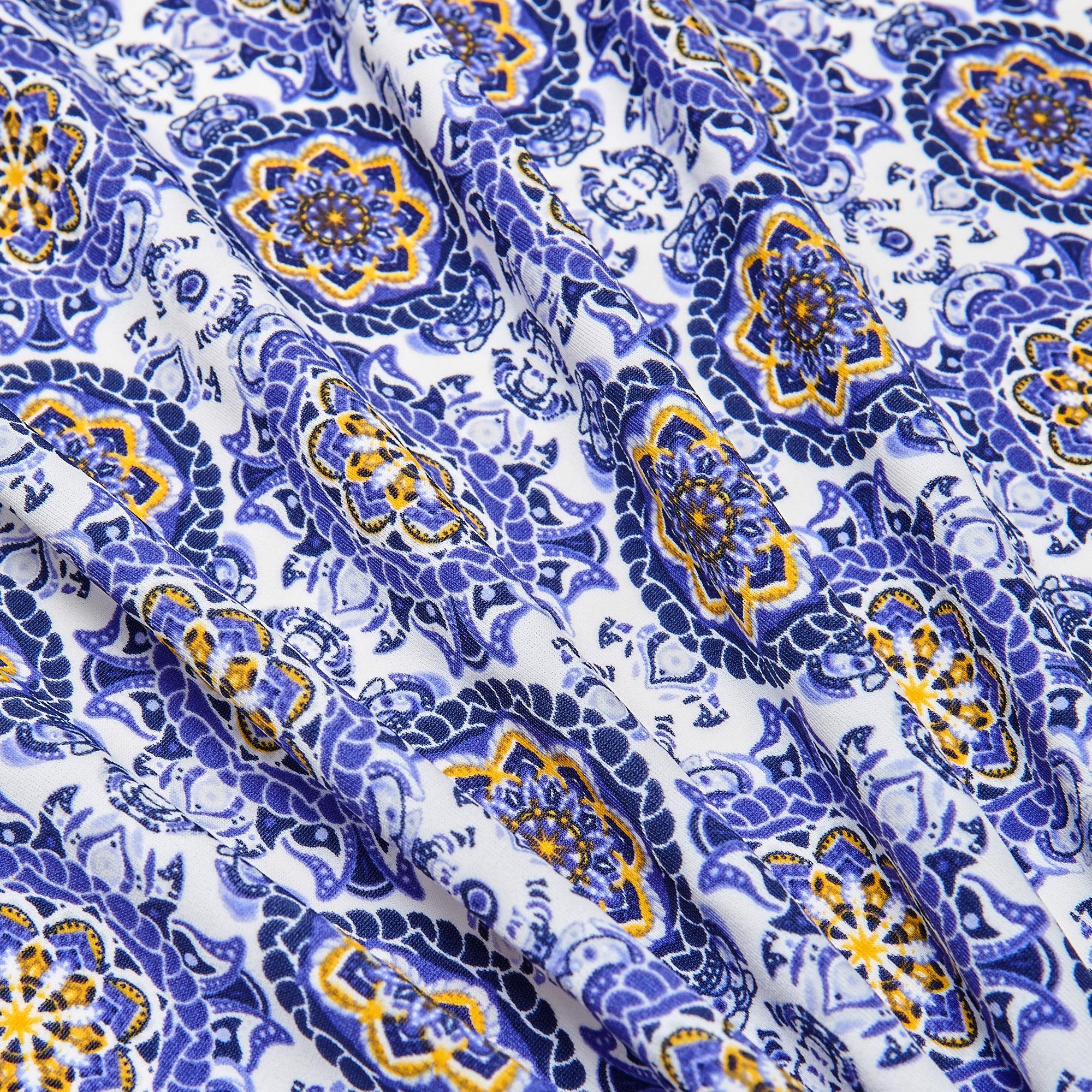 Микрофибра принт WH1005p (Синий, CA622272-1E, БП)