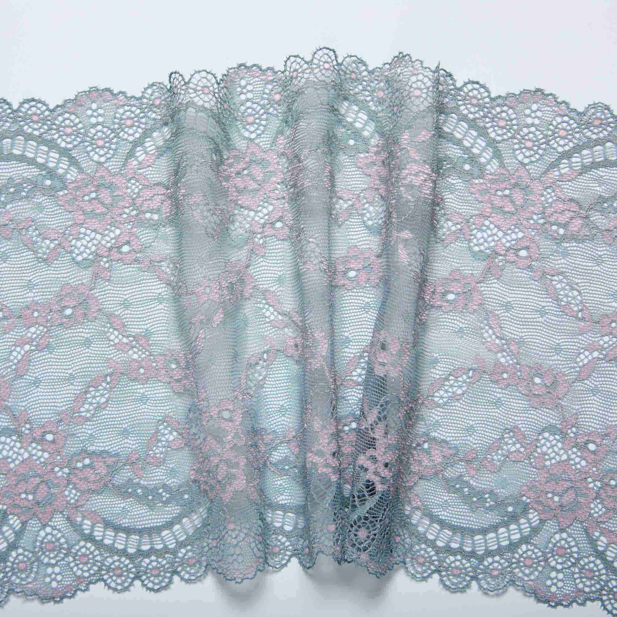 Кружево Эластичное H6085M (Серый, HR000717, БП)