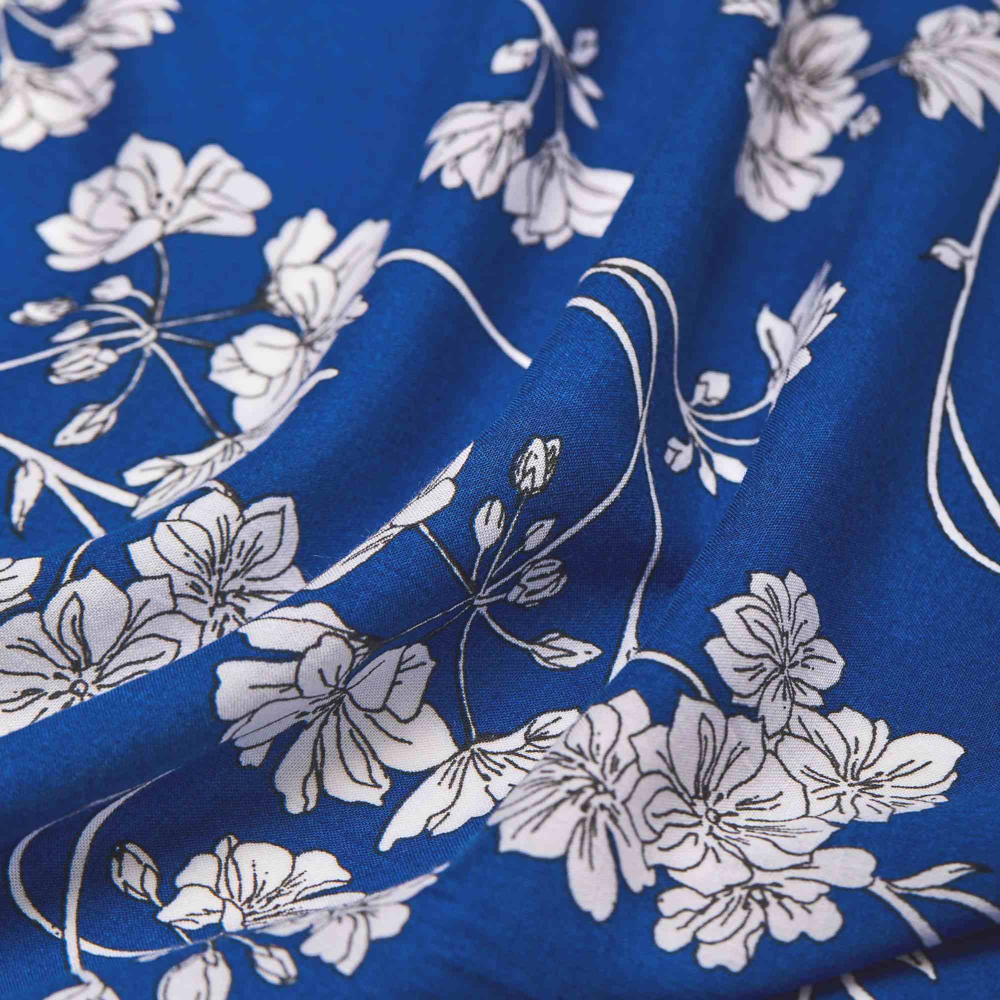 Вискоза тканая принт RM003p (Синий, 2b17-14122 navy, БП)