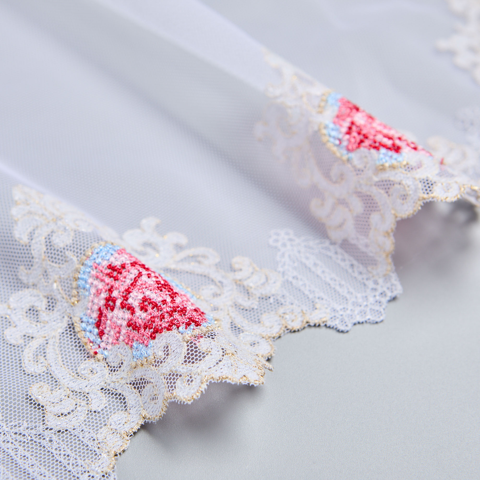 Вышивка На Сетке Неэластичной CRC41741A (Белый, 1, БП)