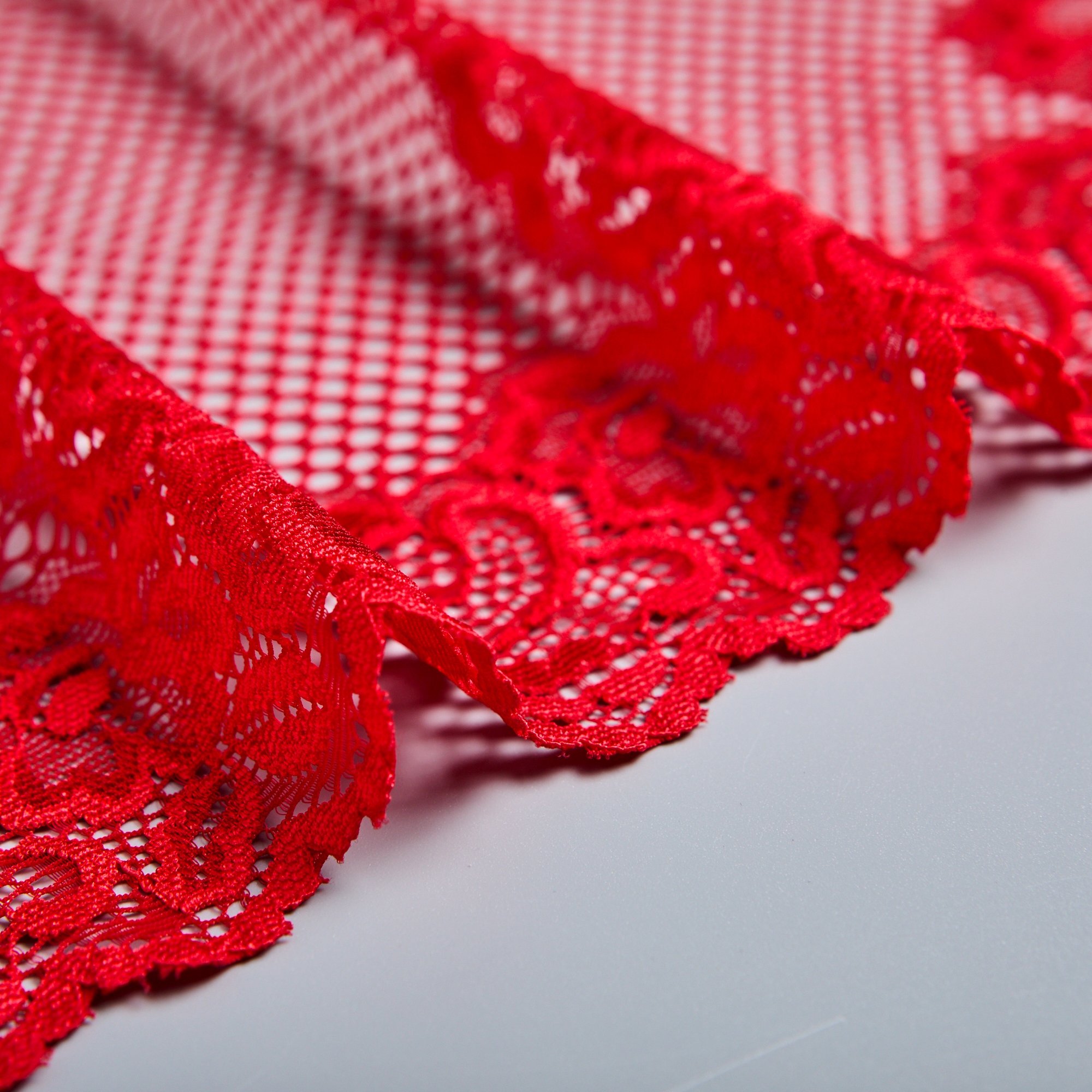 Кружево Эластичное 65017 (Красный, SH180706346A, БП)