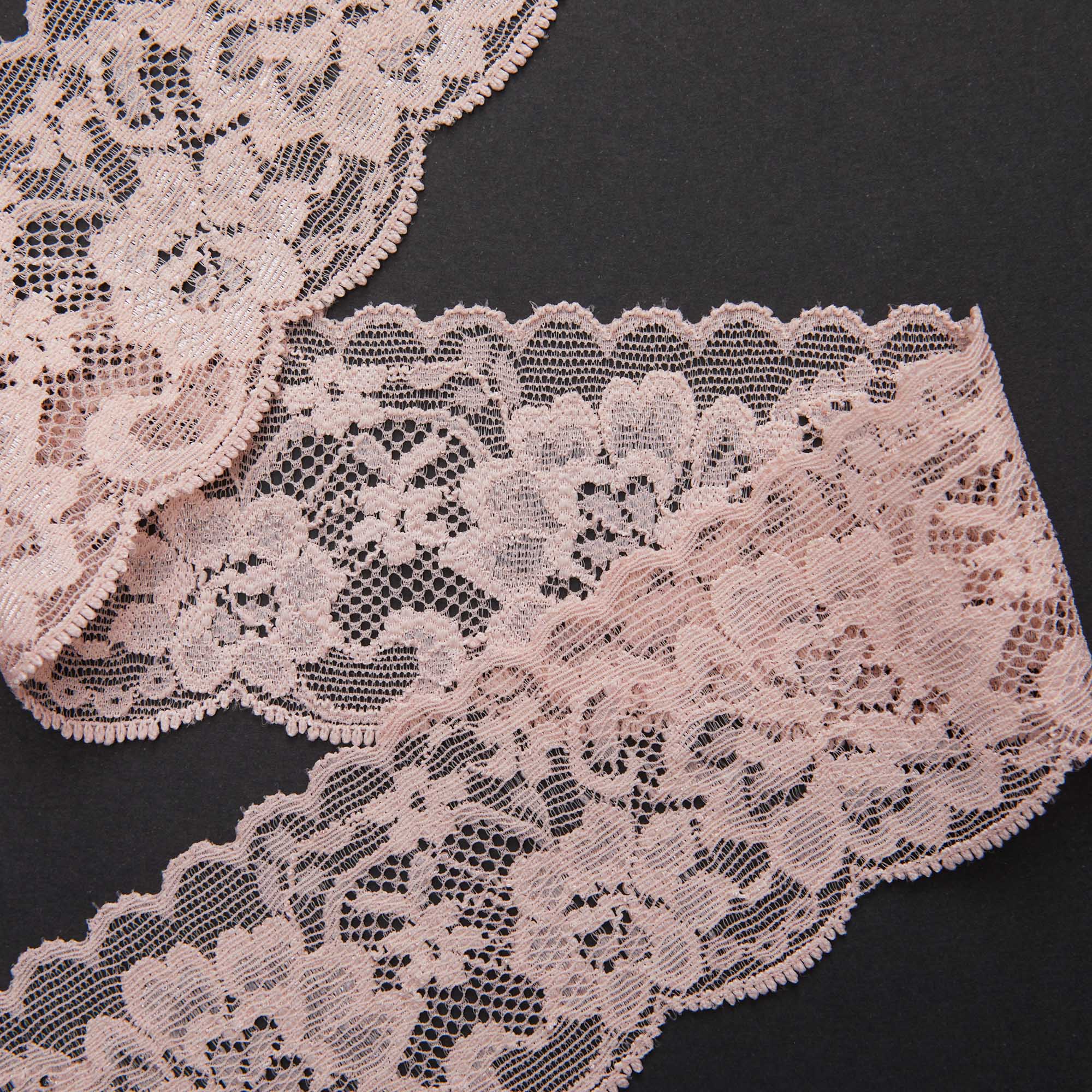 Кружево эластичное узкое 39225BH (Бежевый, 641307A, БП)