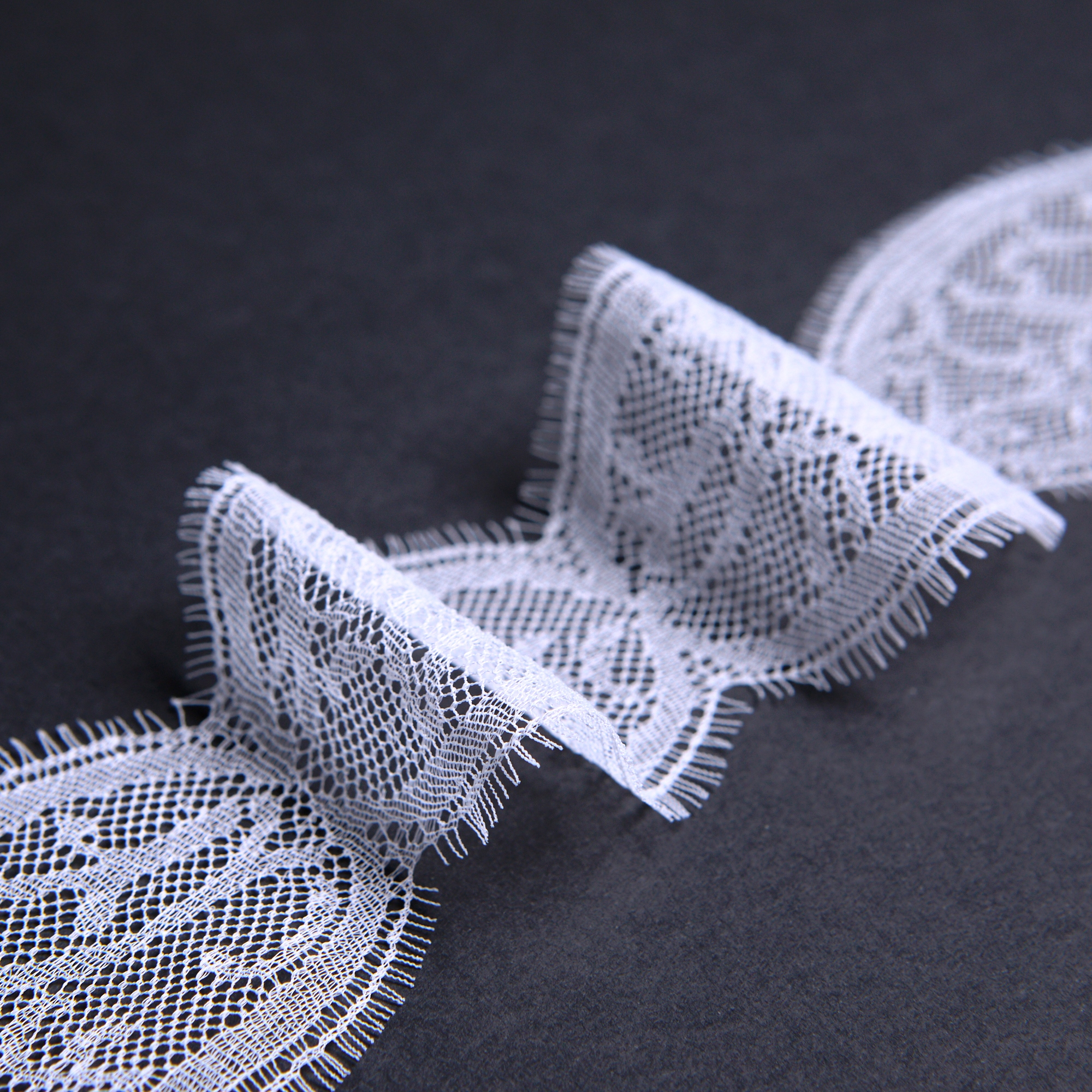 Кружево Неэластичное Узкое 390577 (Айвори, greige, БП)